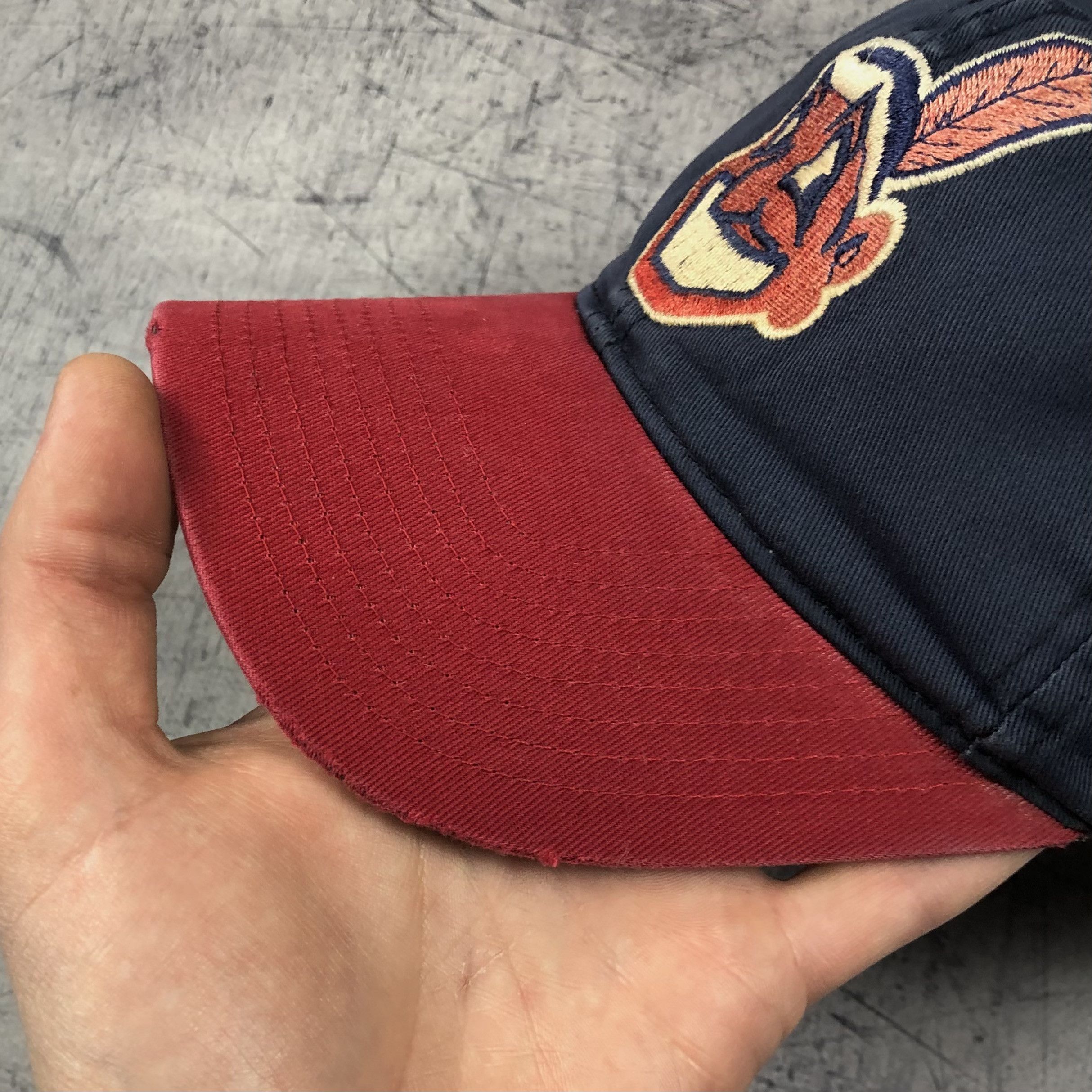 MLB Vintage 90s MLB Cleveland Indians Baseball Cap Size ONE SIZE - 11 Thumbnail