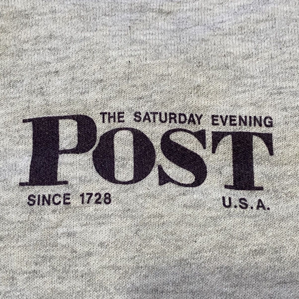 New York Post Vintage 90s Norman Rockwell Saturday Evening Post Sweatshirt Size US L / EU 52-54 / 3 - 10 Thumbnail