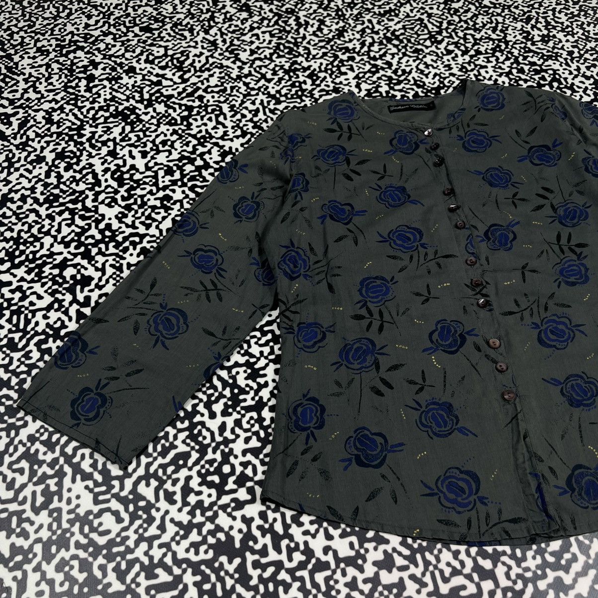 Gudrun Sjoden Gudrun Sjoden Floral Monogram Retro Shirt Casual Style Size M / US 6-8 / IT 42-44 - 8 Thumbnail