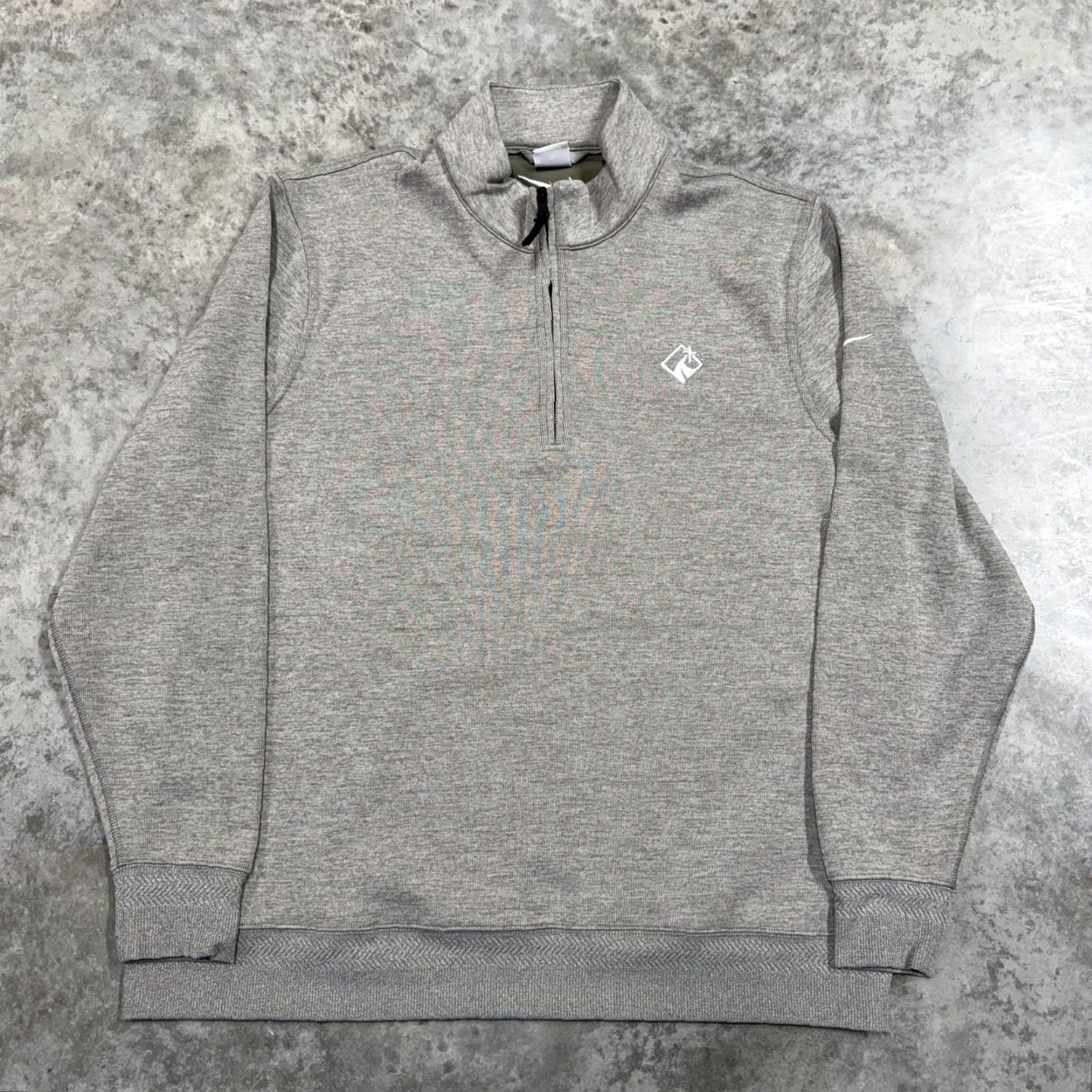 Nike Nike Sweatshirt Mens XL Gray 1/4 Zip Mock Neck Pullover Knit Logo Athletic Top Size US XL / EU 56 / 4 - 2 Thumbnail