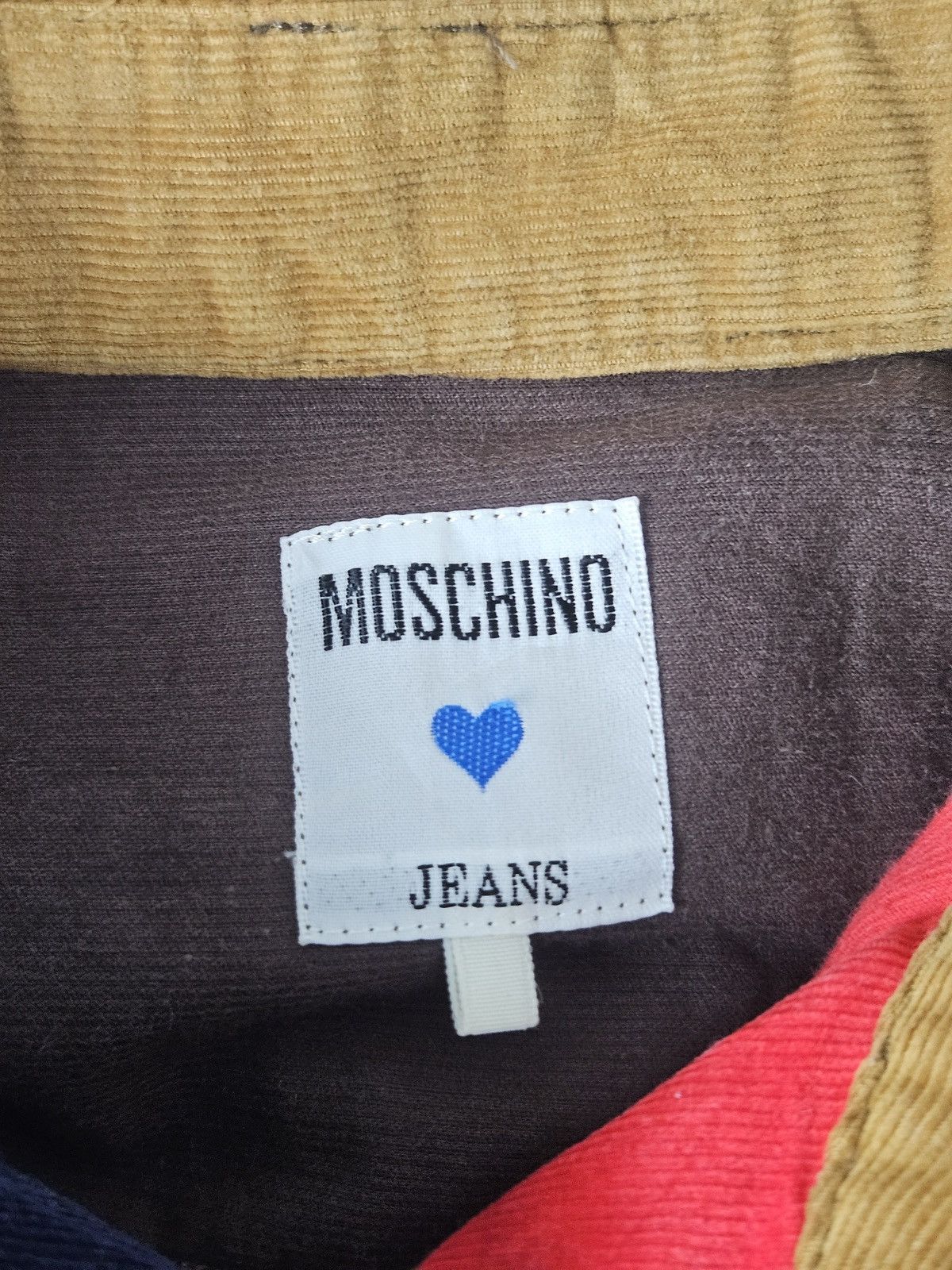 Moschino Moschino Jeans multicolor corduroy button shirt Size US L / EU 52-54 / 3 - 4 Thumbnail