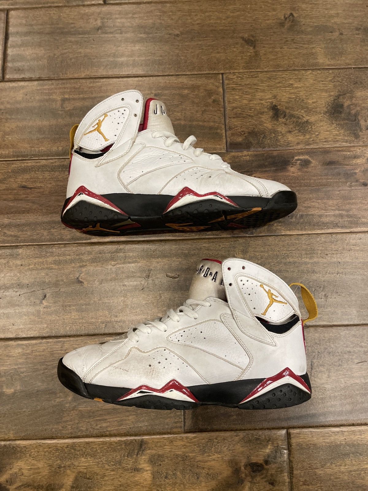image of Jordan Nike Jordan 6 Cardinal Shoes in White, Men's (Size 9)