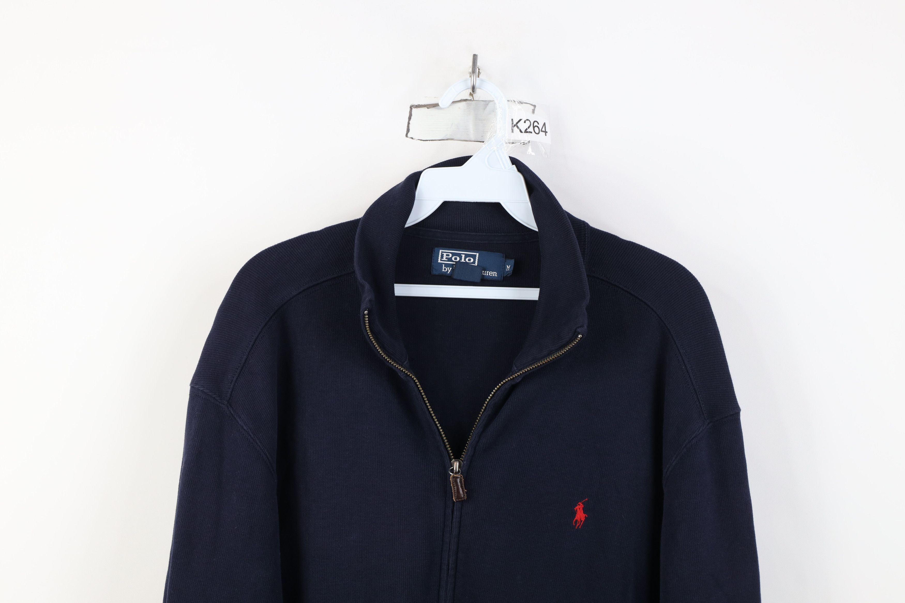Ralph Lauren Vintage 90s Ralph Lauren Cotton Ribbed Knit Sweater Jacket Size US M / EU 48-50 / 2 - 2 Thumbnail
