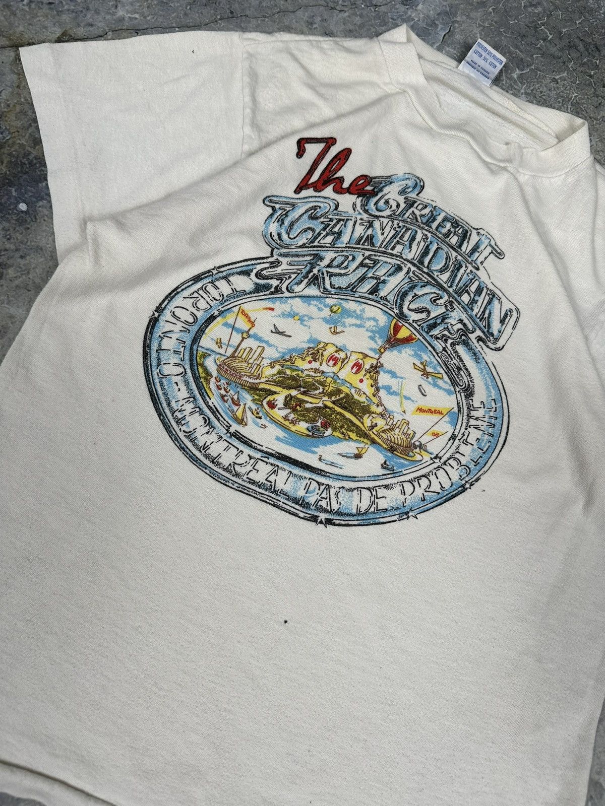 Vintage Vintage Great Canadian Race Tee Size US M / EU 48-50 / 2 - 2 Thumbnail