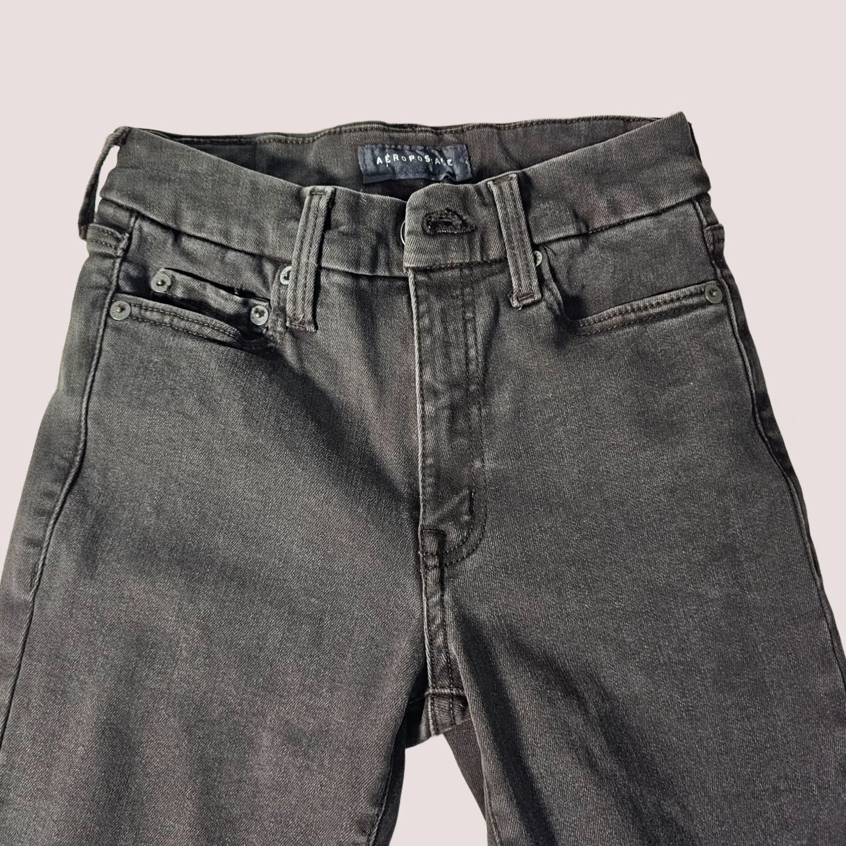 Vintage Aéropostale High Rise Curvy Jegging Jean Women's Size 2 Black 5-Pocket Stretch Size 26" / US 2 / IT 38 - 1 Thumbnail