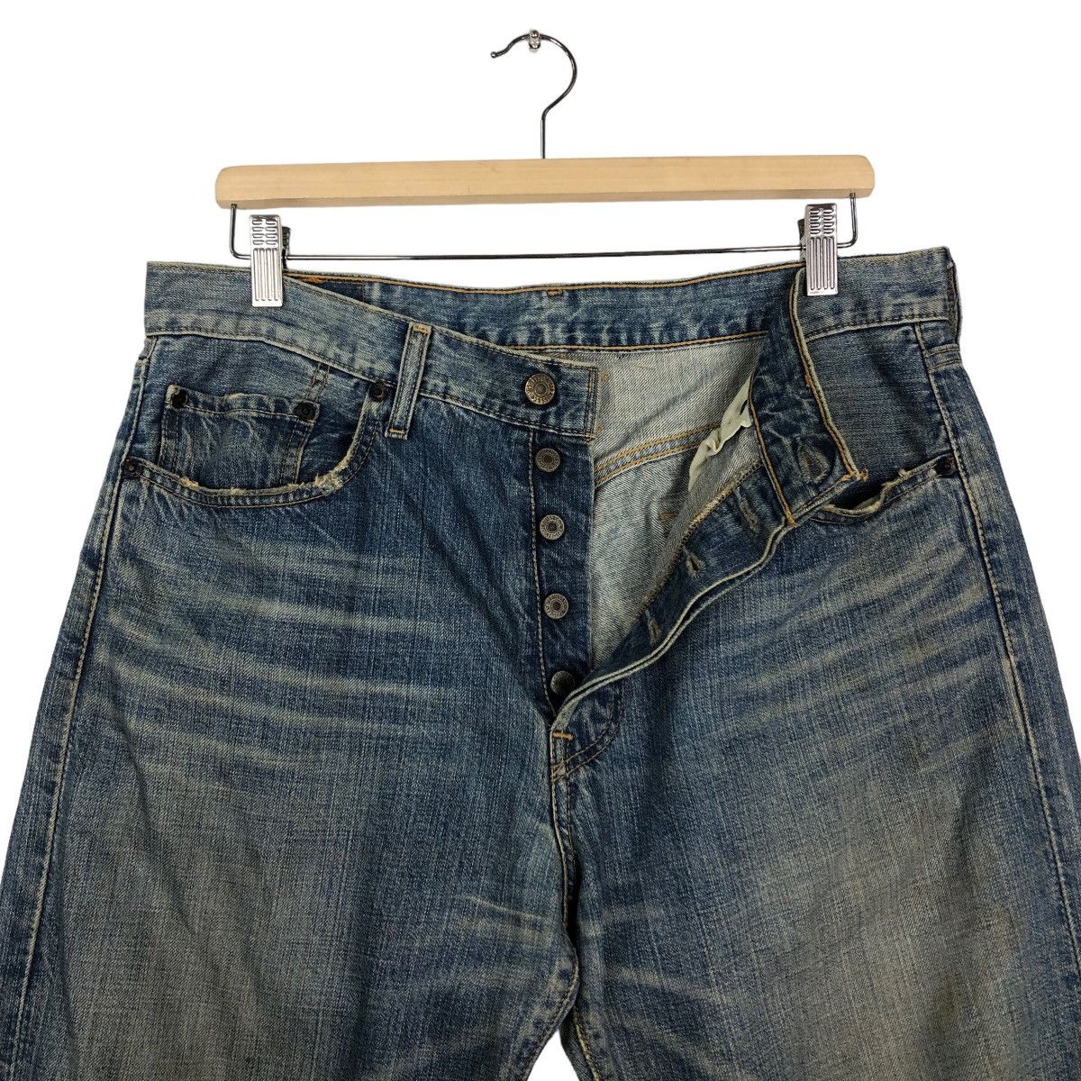 Levi's 🔥Vintage Lot 501 Levi’s Denim Jeans Biker Distressed Design Size US 34 / EU 50 - 12 Thumbnail