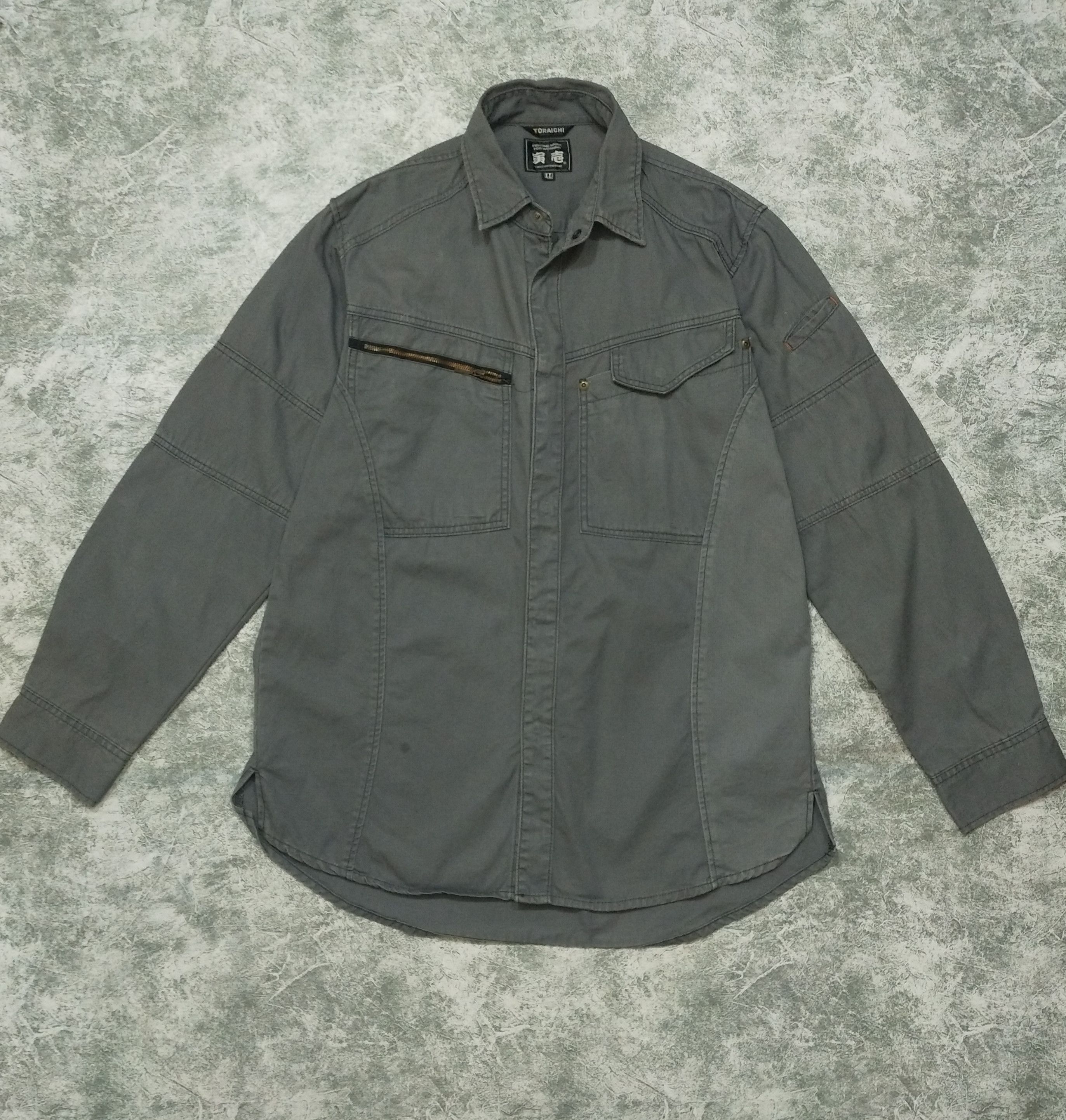 Japanese Brand Japanese Toraichi Work Shirt Snap Button Size US L / EU 52-54 / 3 - 1 Thumbnail