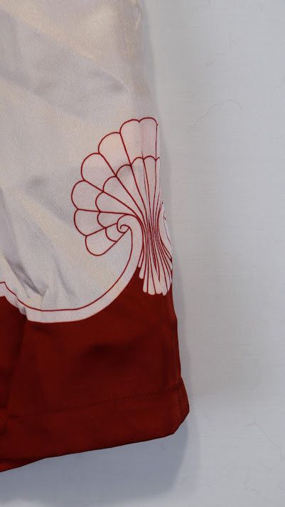 Casablanca o1rshd1 Printed Silk Shorts in Dark Red Size US 30 / EU 46 - 3 Thumbnail