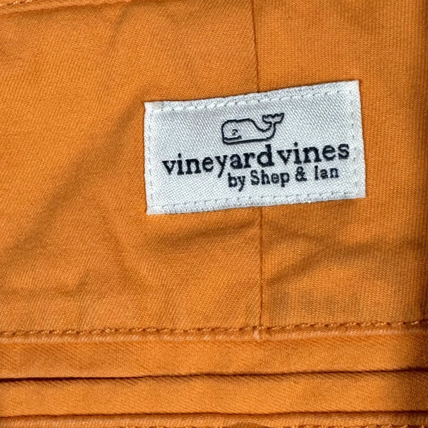 Vineyard Vines Vineyard Vines Men’s Club Shorts 30 Orange 100% Cotton Mid-Rise Chino Casual, Travel, Workwear Mens Size US 30 / EU 46 - 7 Thumbnail