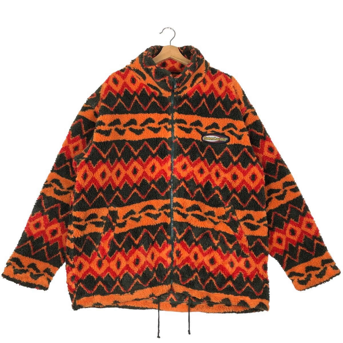 Japanese Brand 🔥90s Vintage Fleece Sweat Jacket Raton Laveur Tiger Striped Size US L / EU 52-54 / 3 - 1 Thumbnail