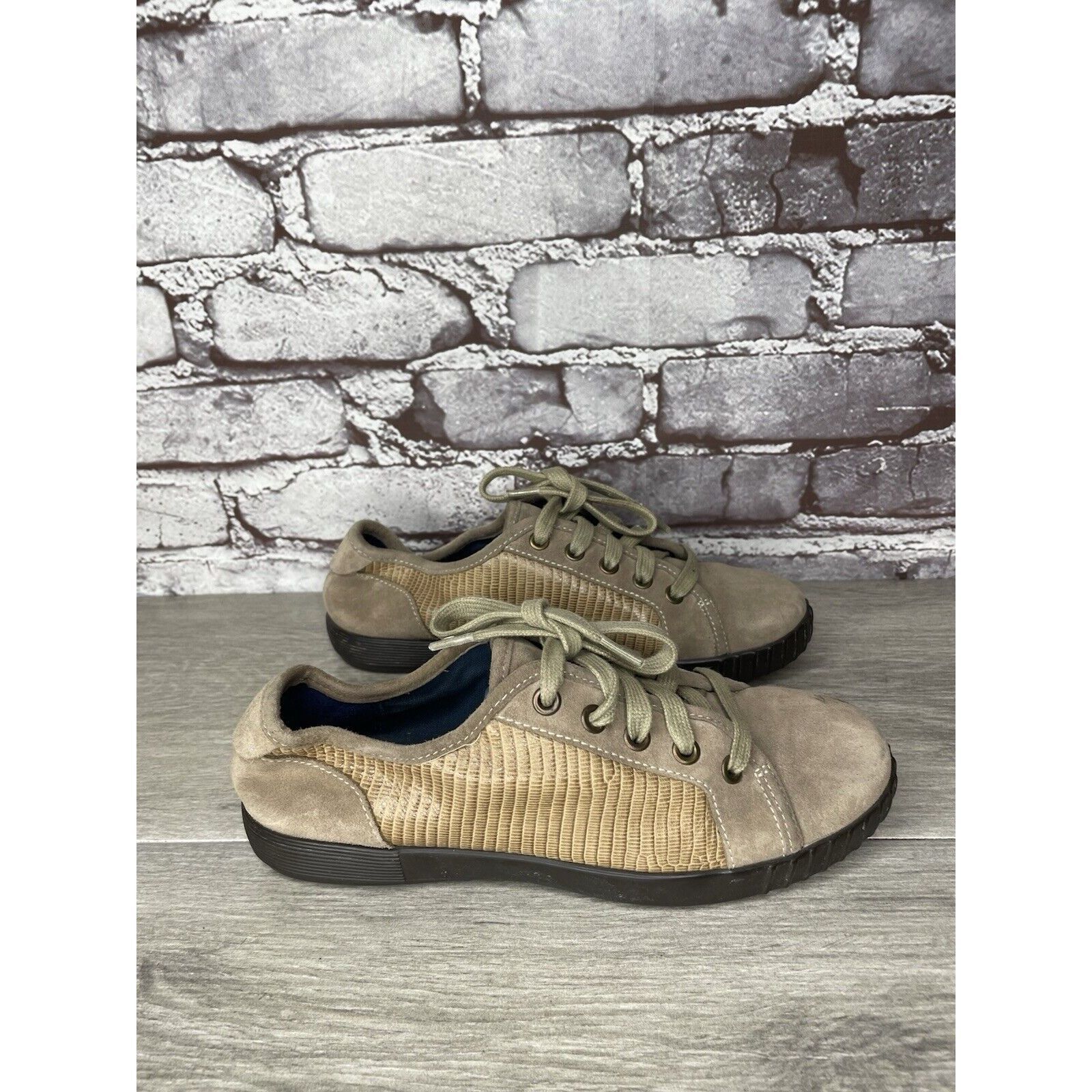 Cole Haan Cole Haan Taupe Suede Leather Lace Up Comfort Casual Shoes W Size US 6 / IT 36 - 13 Thumbnail