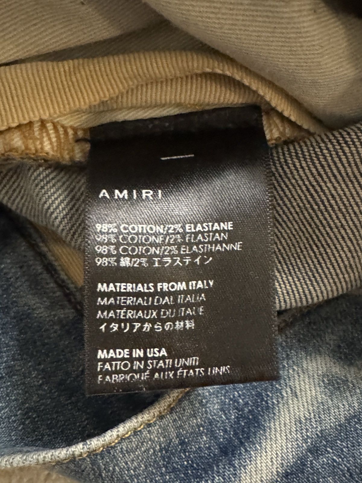 Amiri 💠Amiri💠 BROKEN KNEE JEANS BLUE (34) Size US 34 / EU 50 - 5 Thumbnail