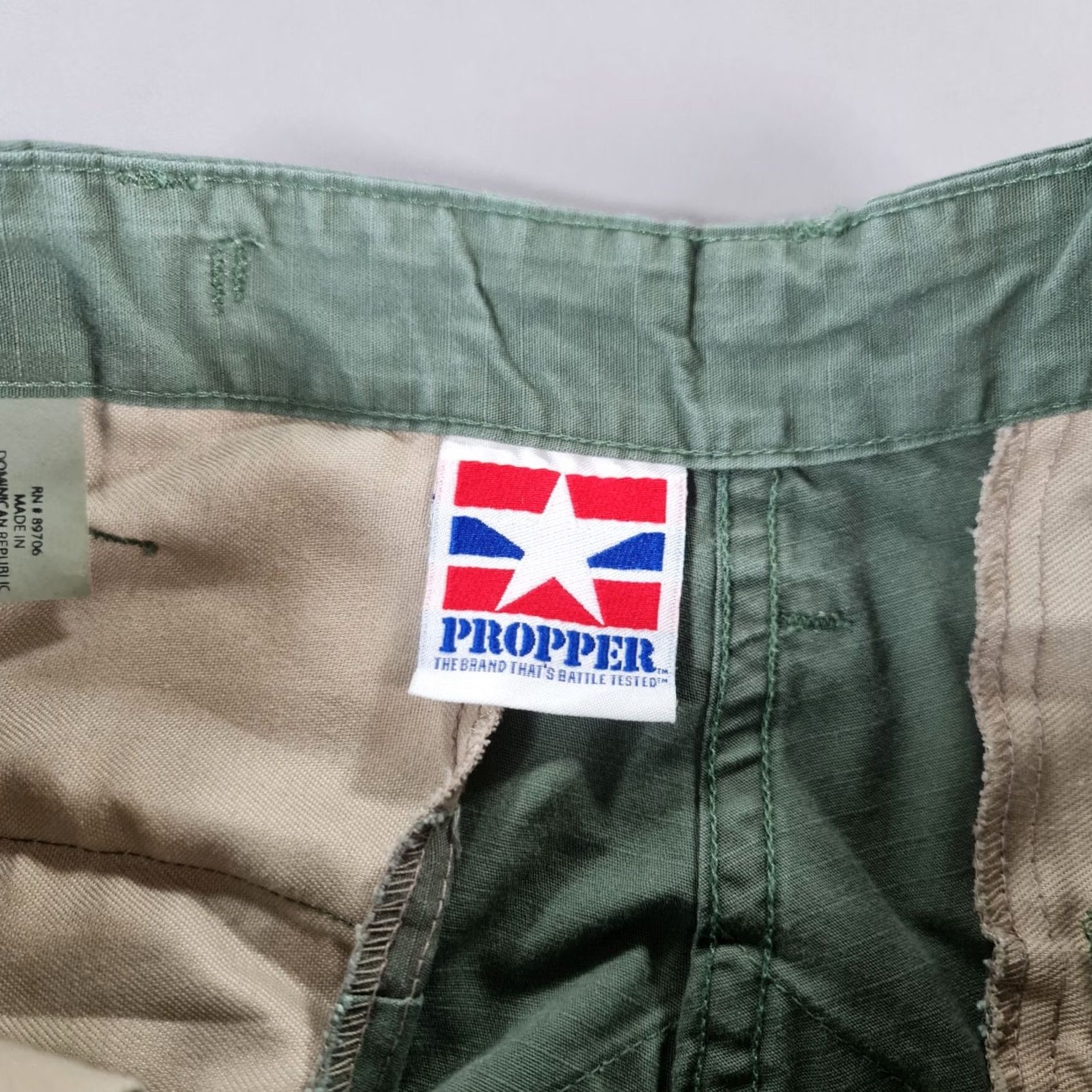 Propper Propper Cargo Trousers Khaki Green W29 L30 Ripstop Combat Utility Pants Regular Mens Size US 29 - 6 Thumbnail