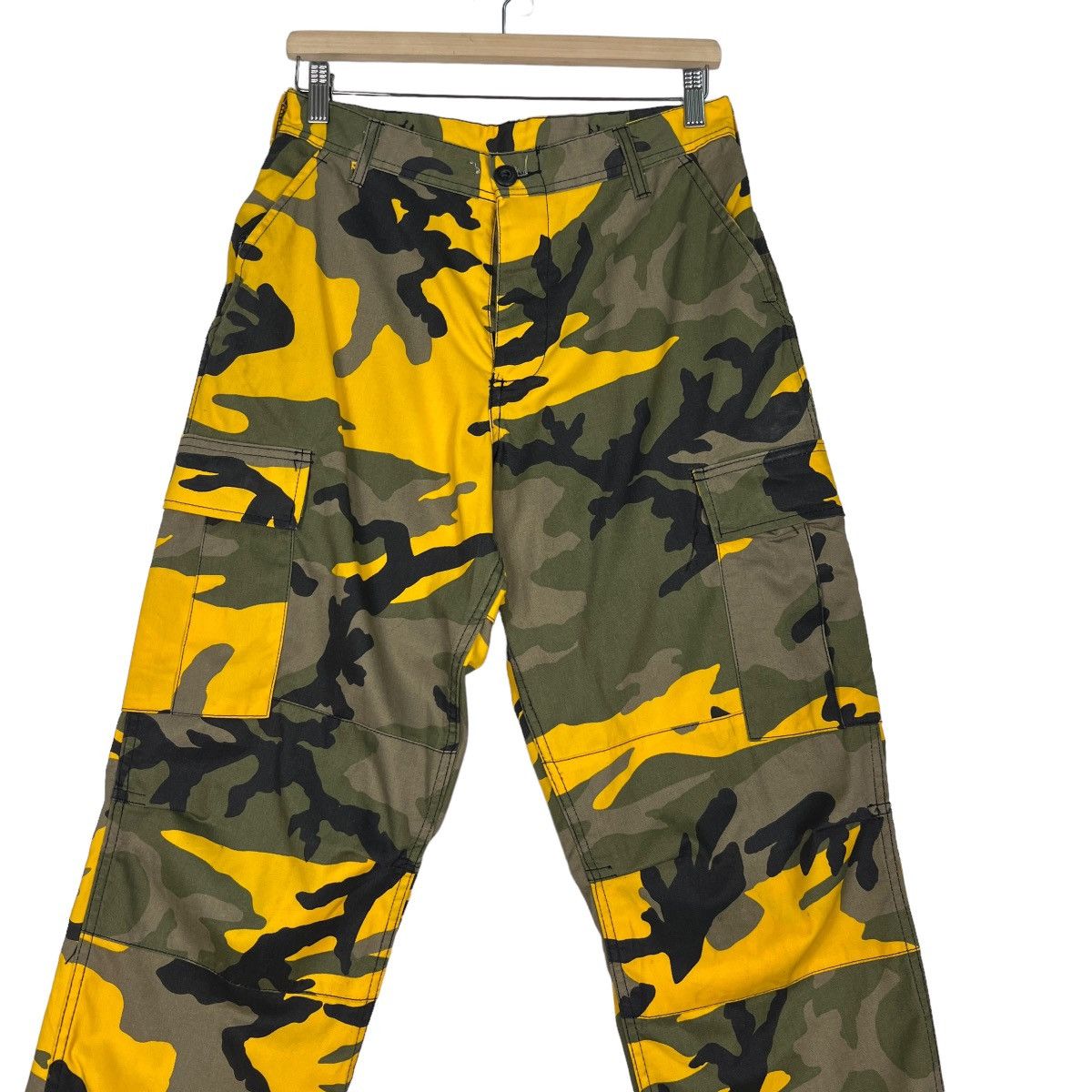 Japanese Brand 🔥 VINTAGE ROTHCO BDU CAMO FLASH CARGO PANTS Size US 29 - 5 Thumbnail