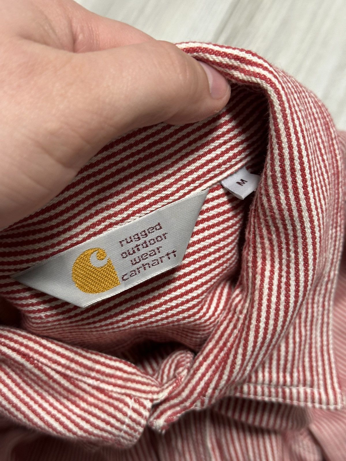 Carhartt Carhartt Logo Red Striped Flannel Harbor Shirt Size US M / EU 48-50 / 2 - 3 Thumbnail