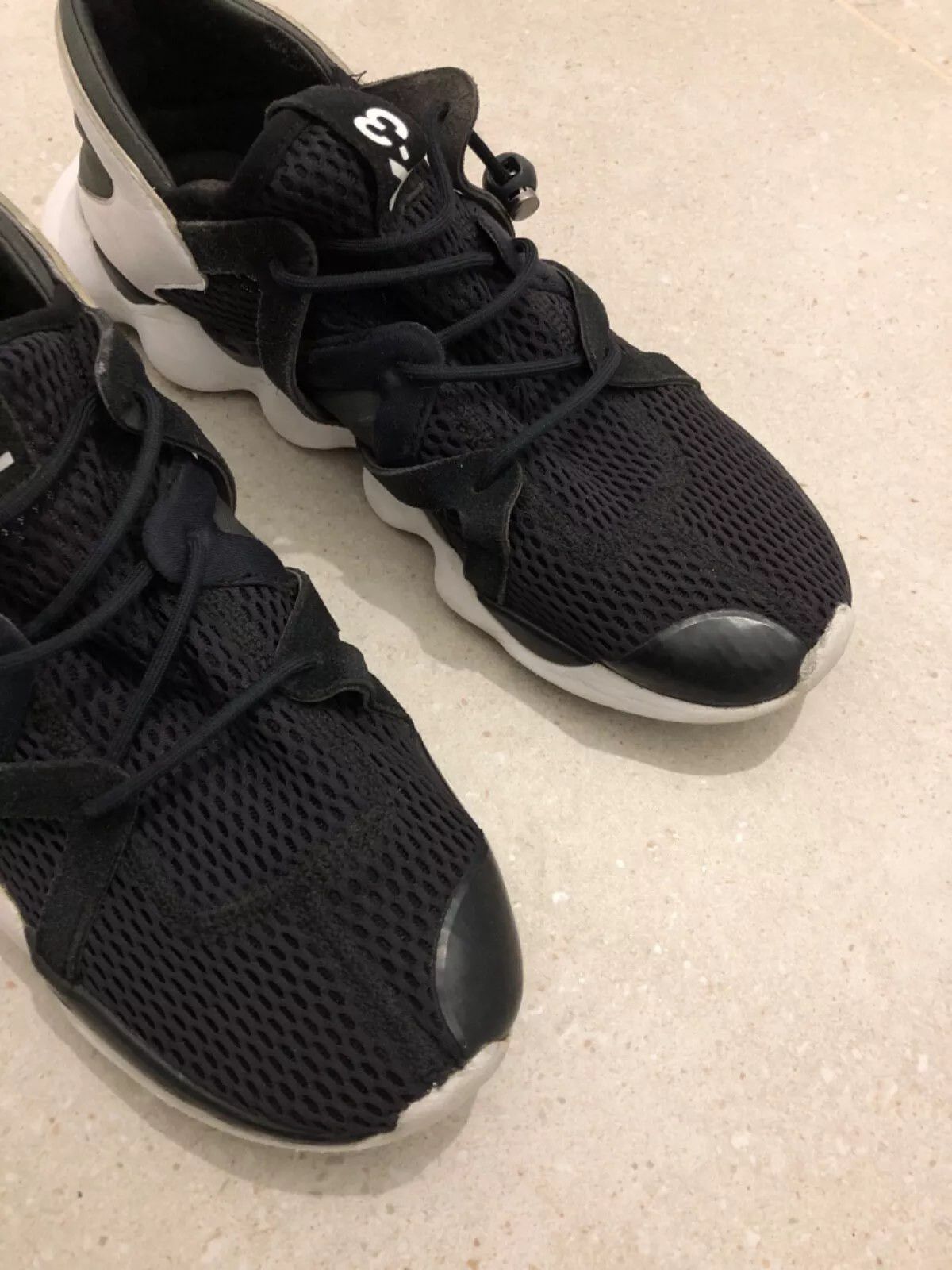 Adidas × Yohji Yamamoto Y-3 -Yohji Yamamoto - Kyujo Low (Black / White) Japanese Size US 9.5 / EU 42-43 - 3 Thumbnail
