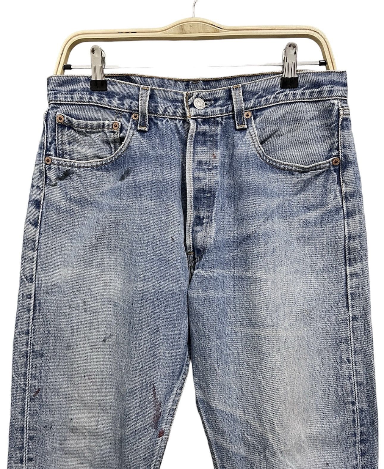 Levi's VINTAGE 90s LEVIS 501 NON SELVEDGE 34x33 STAMP 524 Size US 31 - 4 Thumbnail