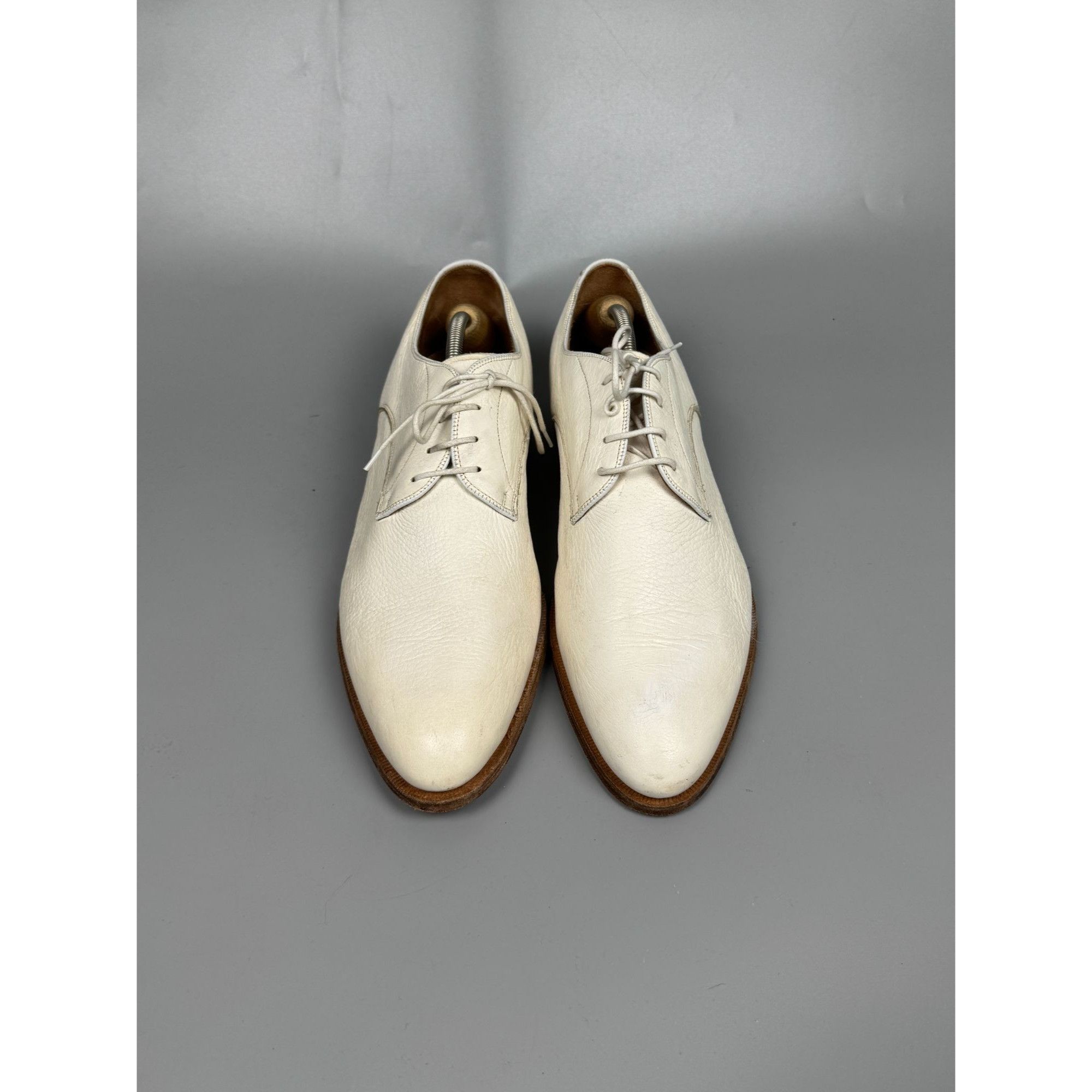 Church's Church’s White Leather Derby Shoes (Y1170) Size US 10.5 / EU 43-44 - 5 Thumbnail