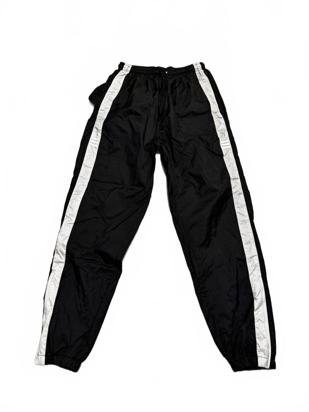 Adidas Adidas Black Track Pants with Reflective Stripes - Size M Size US 32 / EU 48 - 2 Thumbnail