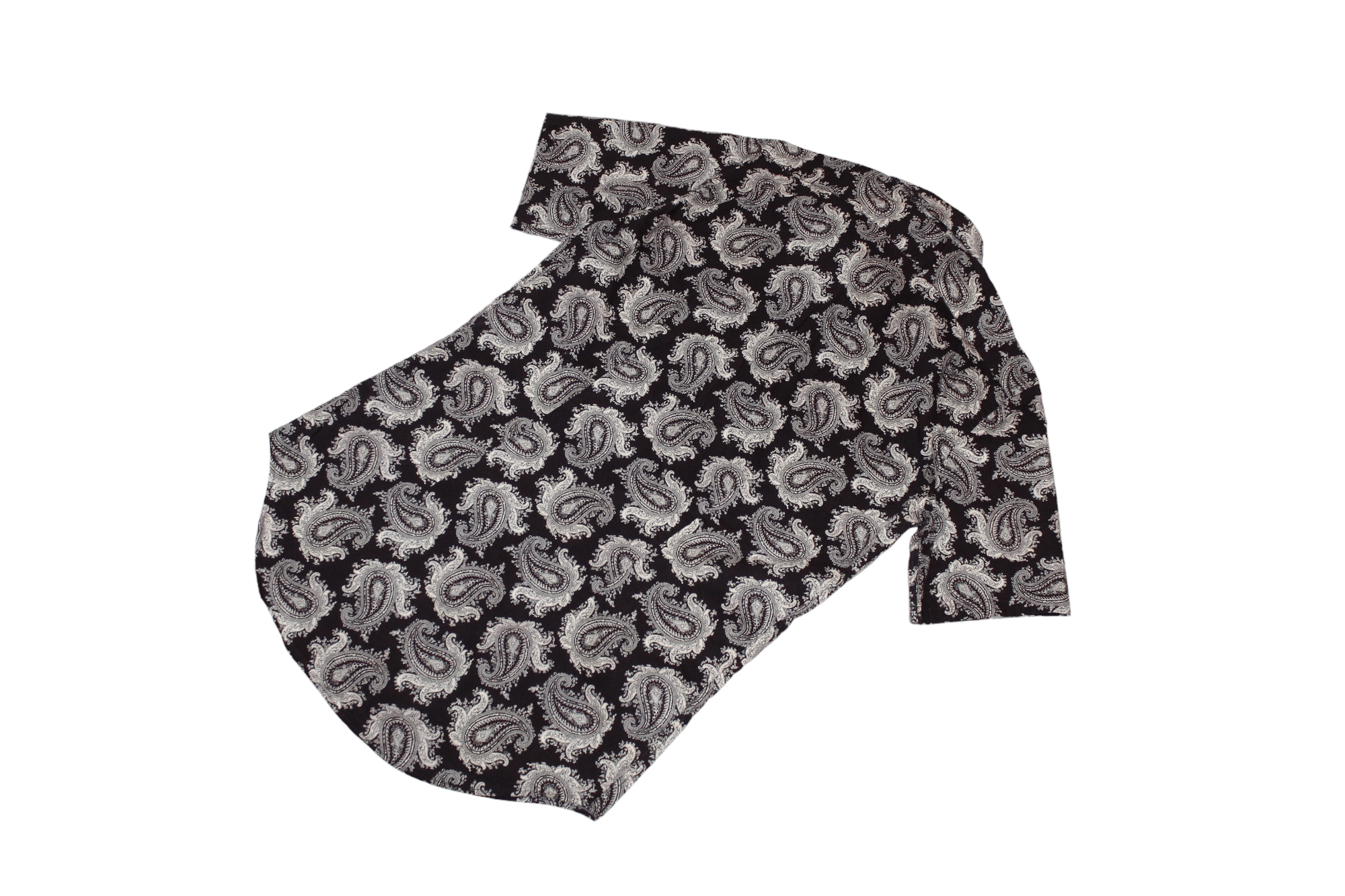 Paul Smith Paul Smith Super Slim Iconic Baroque Paisley Black S/S Shirt Size US S / EU 44-46 / 1 - 4 Thumbnail