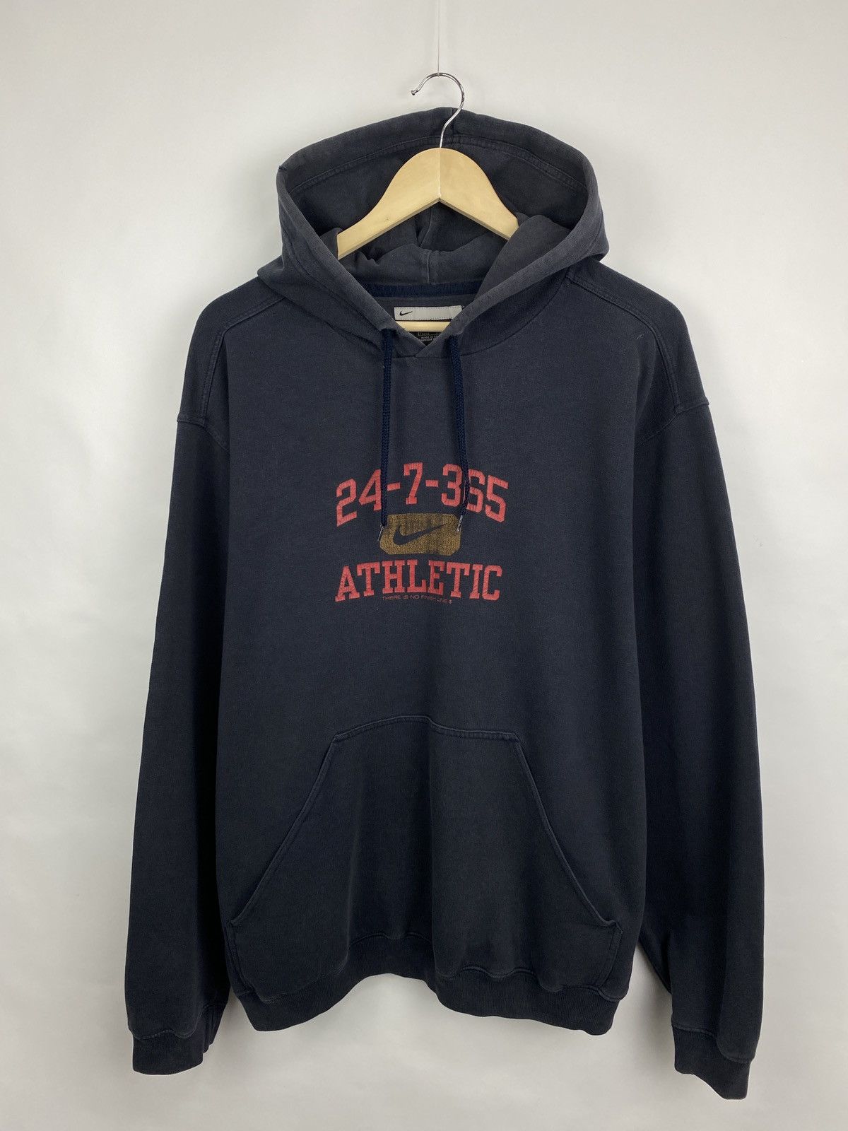 Nike 🇺🇸 Vintage 90s Nike Athletic Hoodie Y2K Rare Retro Hype Size US L / EU 52-54 / 3 - 3 Thumbnail