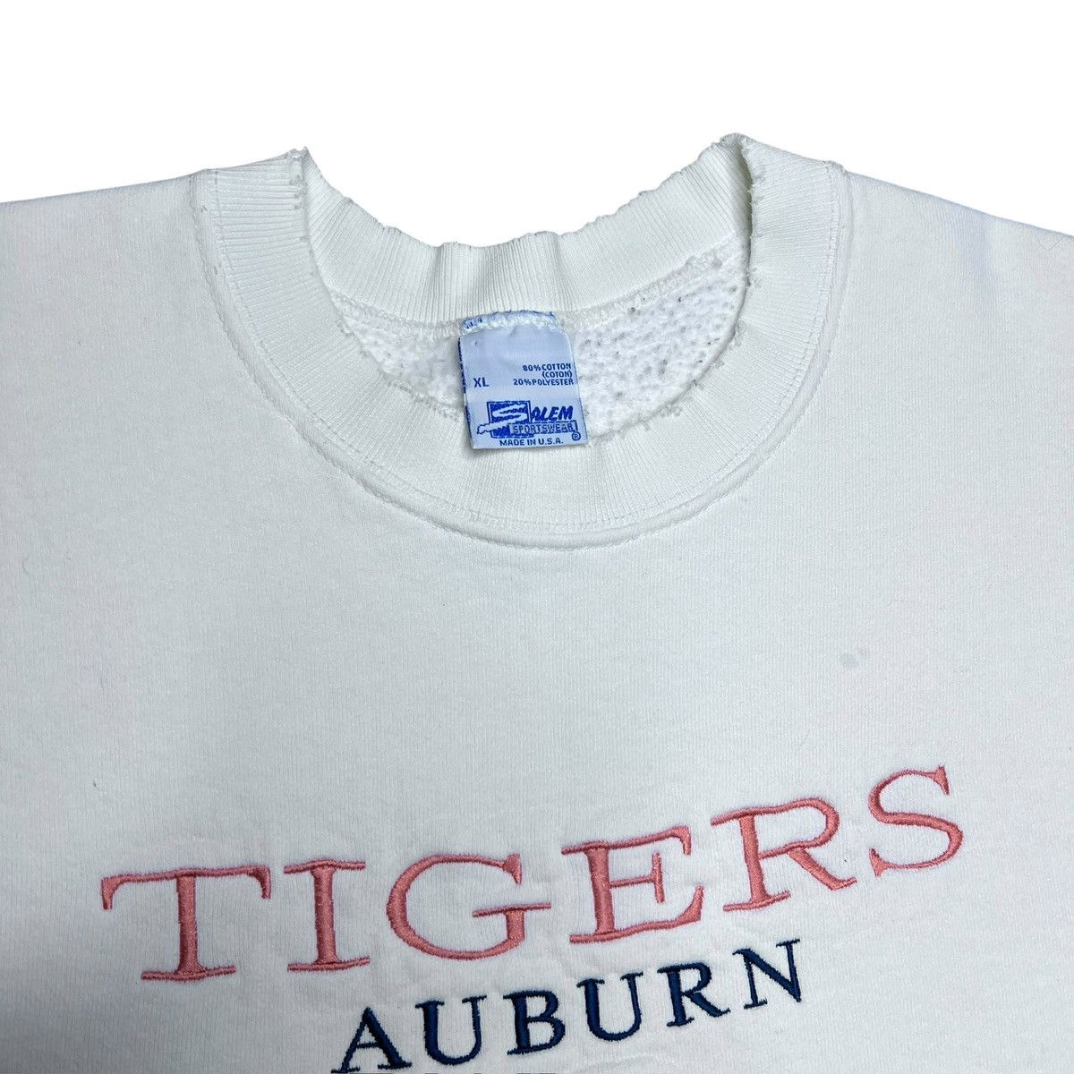 Salem Sportswear Vintage 1990s NCAA Auburn Tigers Salem Sportswear Sweatshirt Size US XL / EU 56 / 4 - 2 Thumbnail