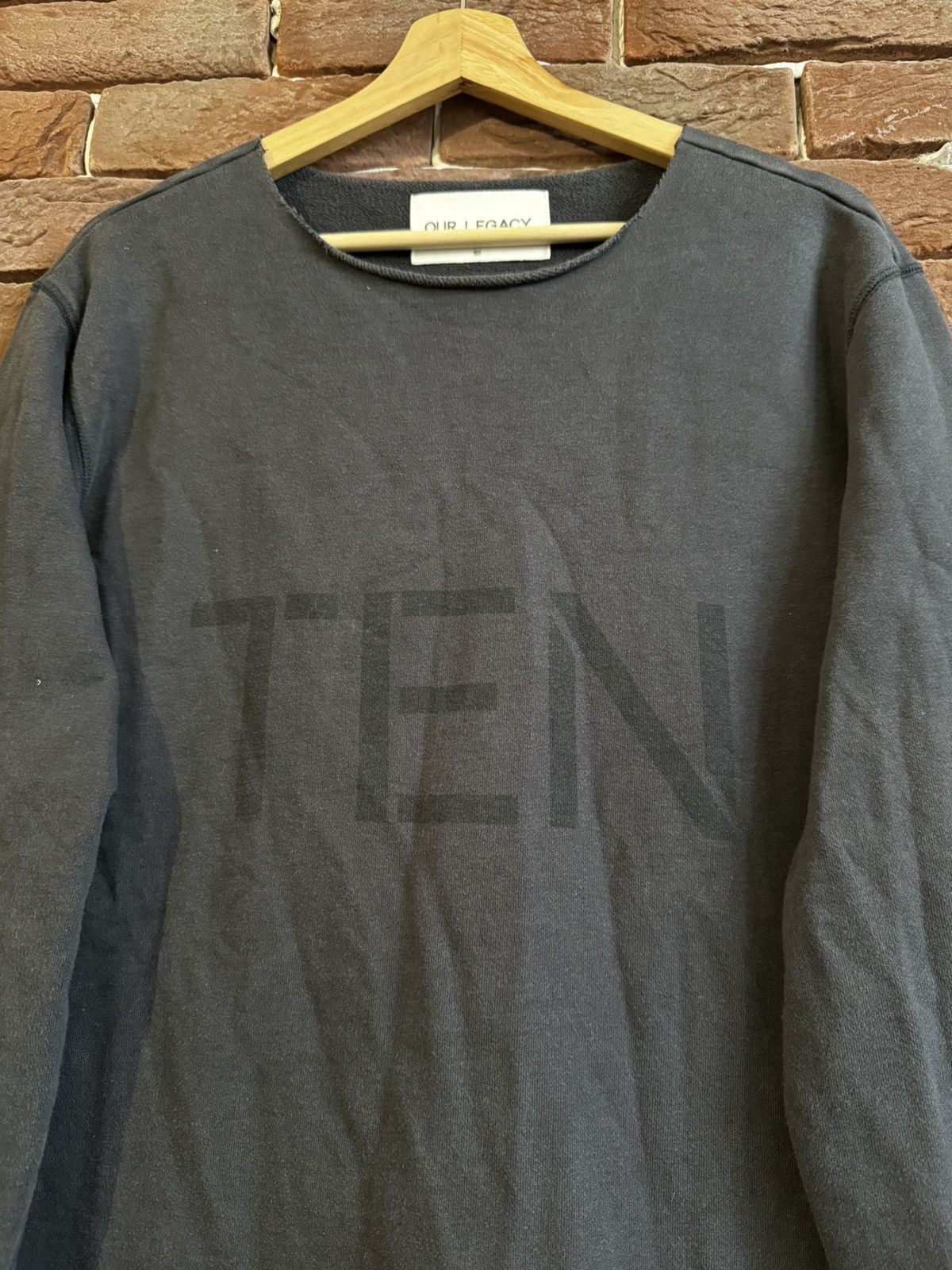 Acne Studios Our Legacy AW15 Crewneck Black Rare Casual 50 Large Hype Size US L / EU 52-54 / 3 - 3 Thumbnail