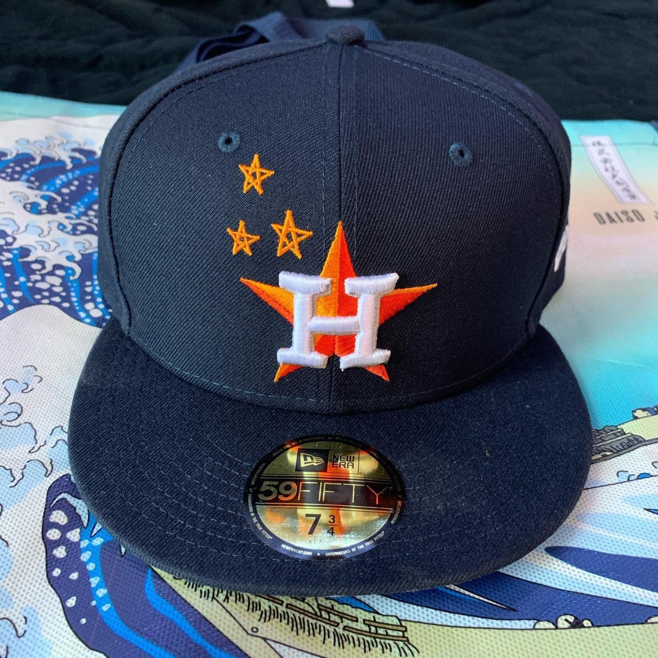 image of Mlb x New Era Travis Scott X Houston Astros 59 Fifty Fitted Hat in Navy, Men's