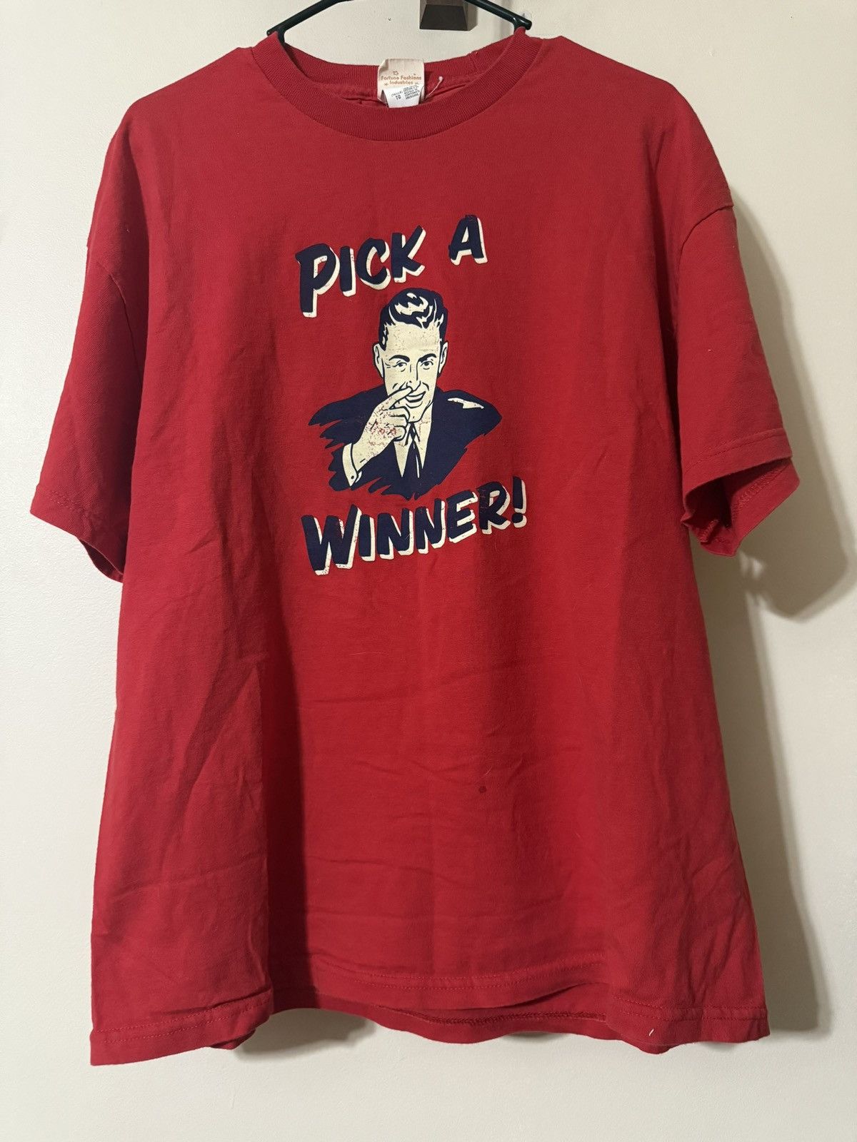 Vintage “Pick a winner” single stitch tee Size US XL / EU 56 / 4 - 1 Thumbnail