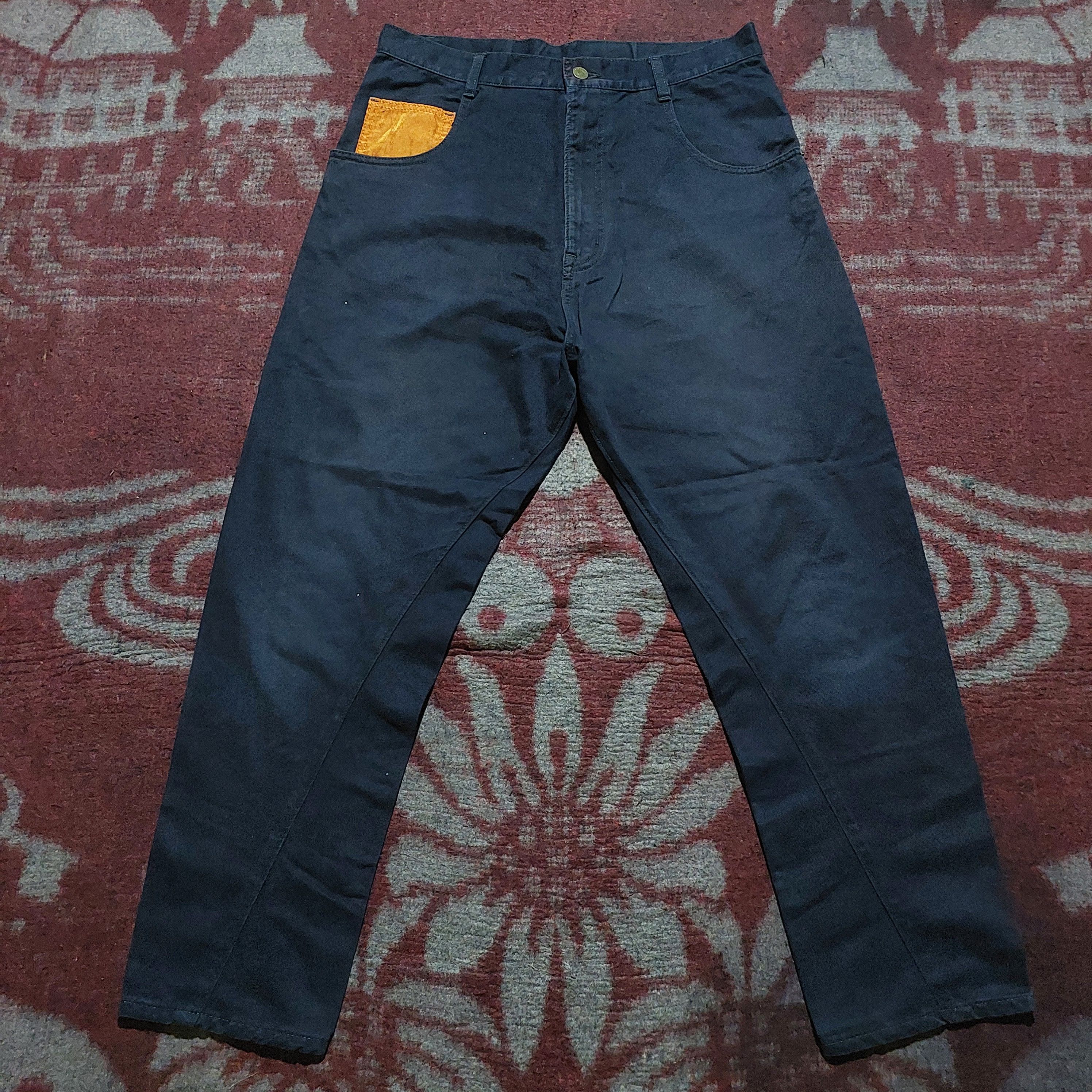 Frapbois Frapbois issey miyake navy drop crotch pants Size US 32 / EU 48 - 6 Thumbnail