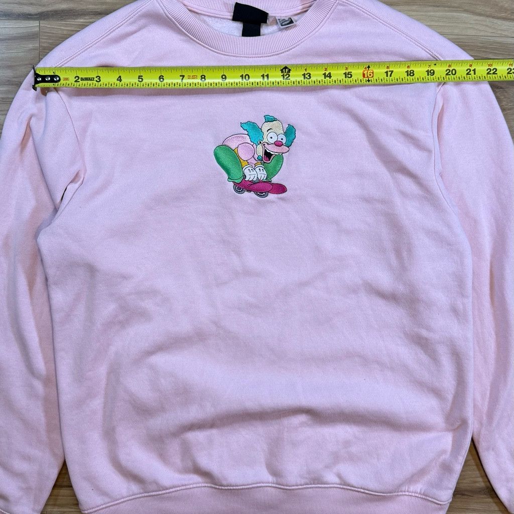 Other H&M Men’s S Pink Krusty Simpsons Embroidered Sweatshirt Size US S / EU 44-46 / 1 - 4 Thumbnail