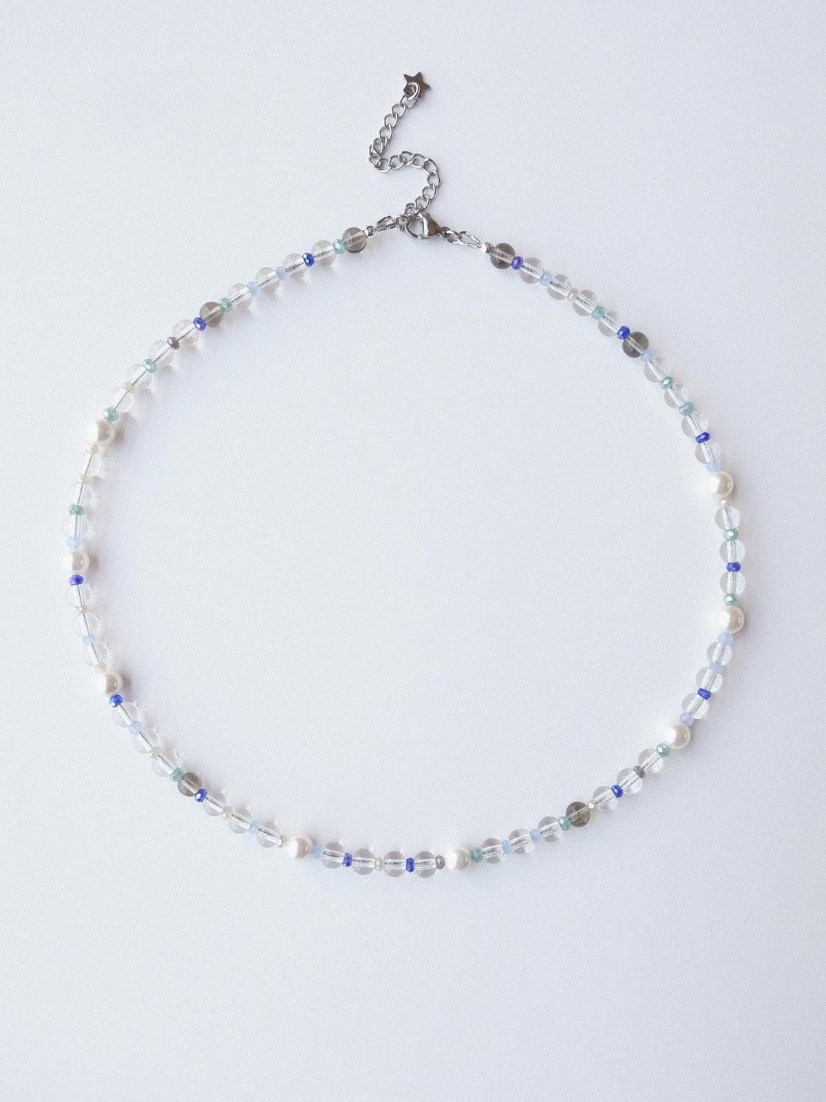 Handmade Handmade Fresh Water Style Glass Beads Necklace 16.1in Size ONE SIZE - 3 Thumbnail