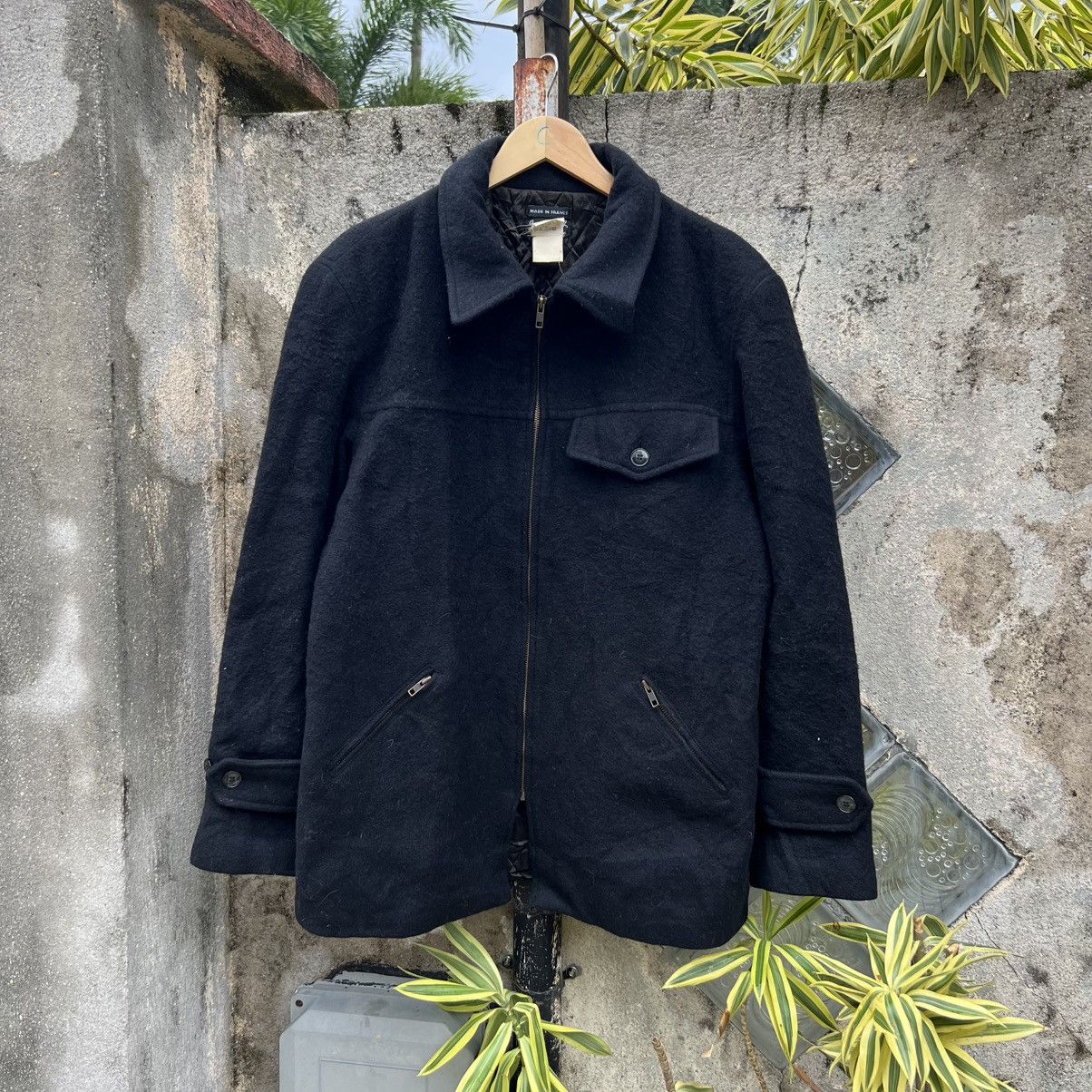 agnes b. “AGNES B.” ZIP UP BLACK WOOL JACKET Size US XL / EU 56 / 4 - 2 Thumbnail