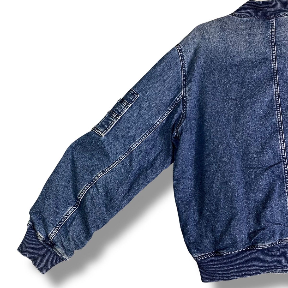 Gap GAP Product Red Denim Bomber Jacket Size US S / EU 44-46 / 1 - 5 Thumbnail