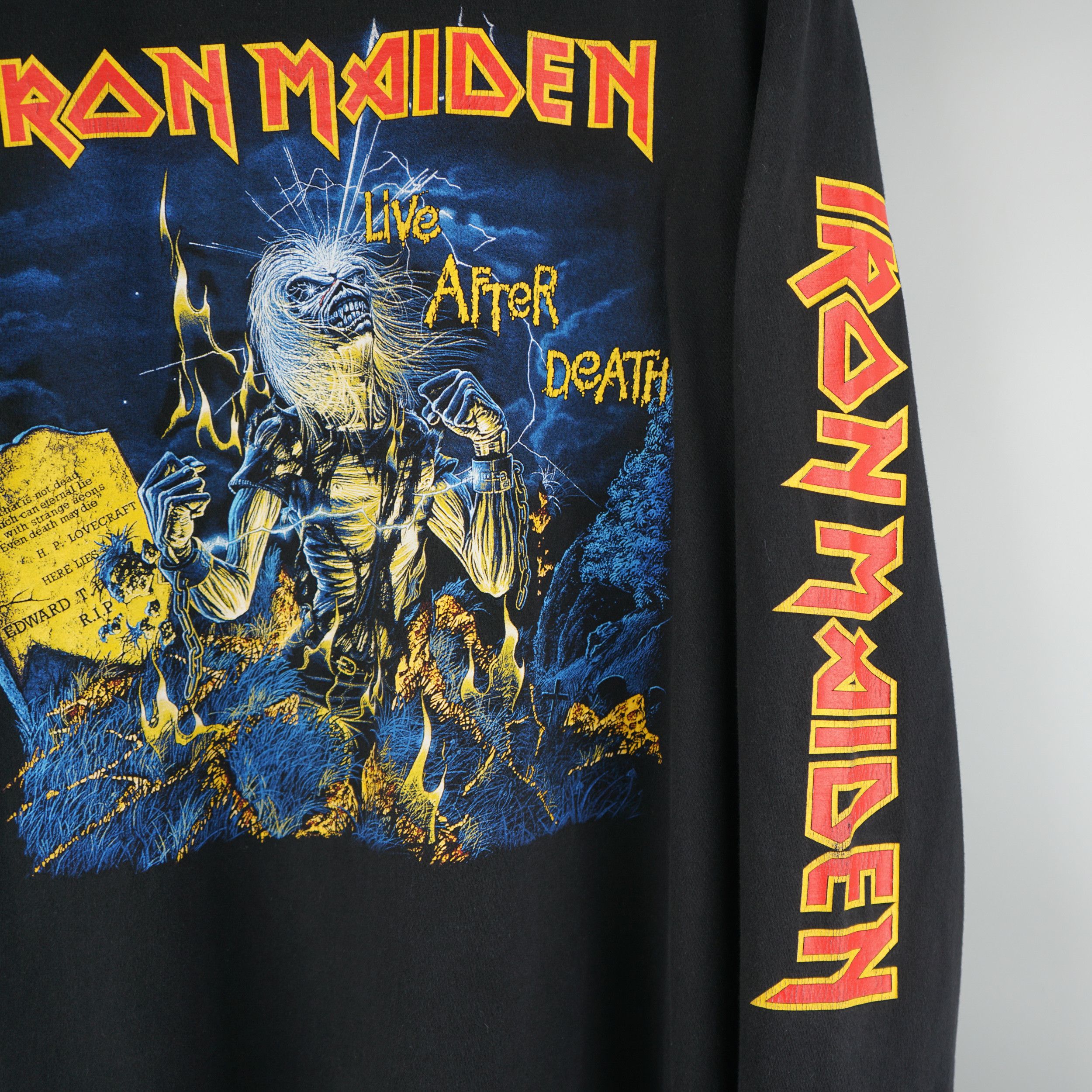 Band Tees × Vintage Vintage 1990s Iron Maiden T-Shirt Live After Death Size US XL / EU 56 / 4 - 7 Thumbnail