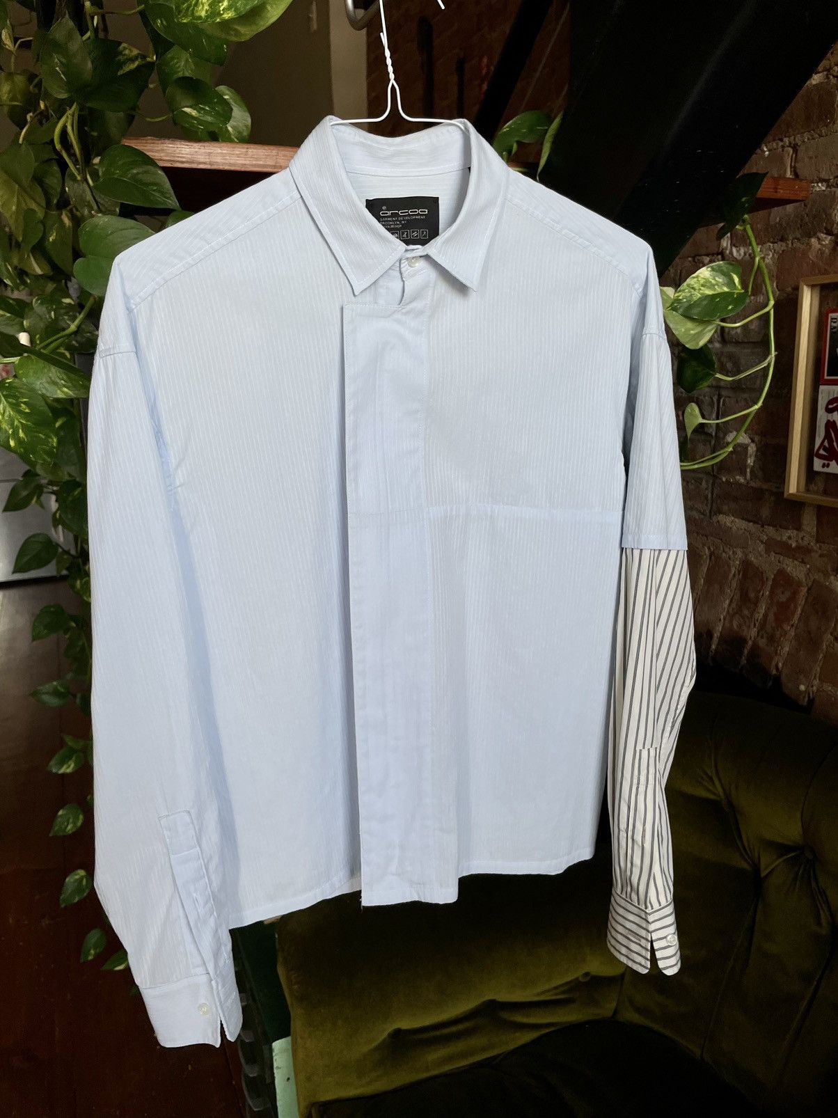 Other Arcoa W003 double sleeve contrast zip up shirt Size US S / EU 44-46 / 1 - 1 Thumbnail