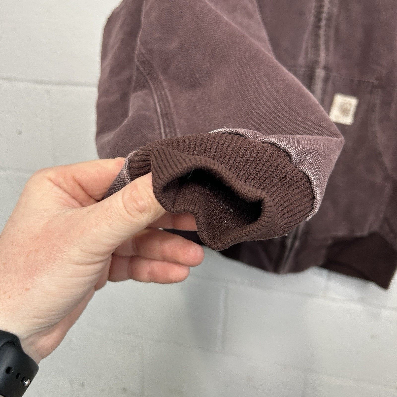 Carhartt Vintage Carhartt Quilted Hooded Jacket “Burgundy/Wine” J06 Size US XL / EU 56 / 4 - 7 Thumbnail