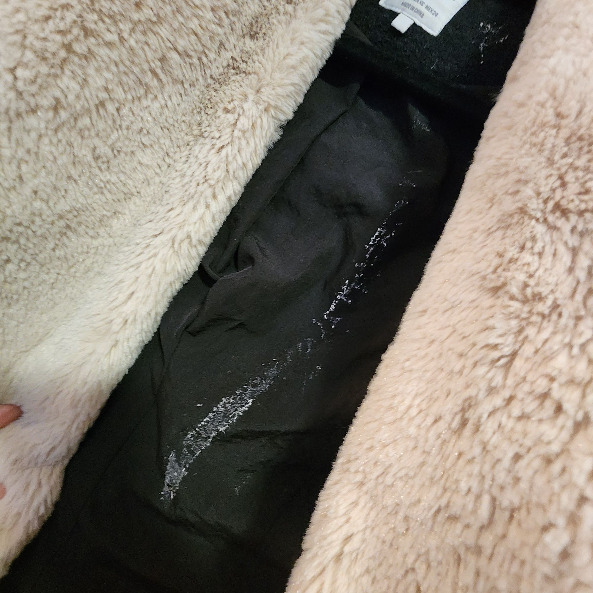 Zara Zara Trafaluc Black Faux Leather & Faux Fur Shearling Jacket Size M / US 6-8 / IT 42-44 - 4 Thumbnail