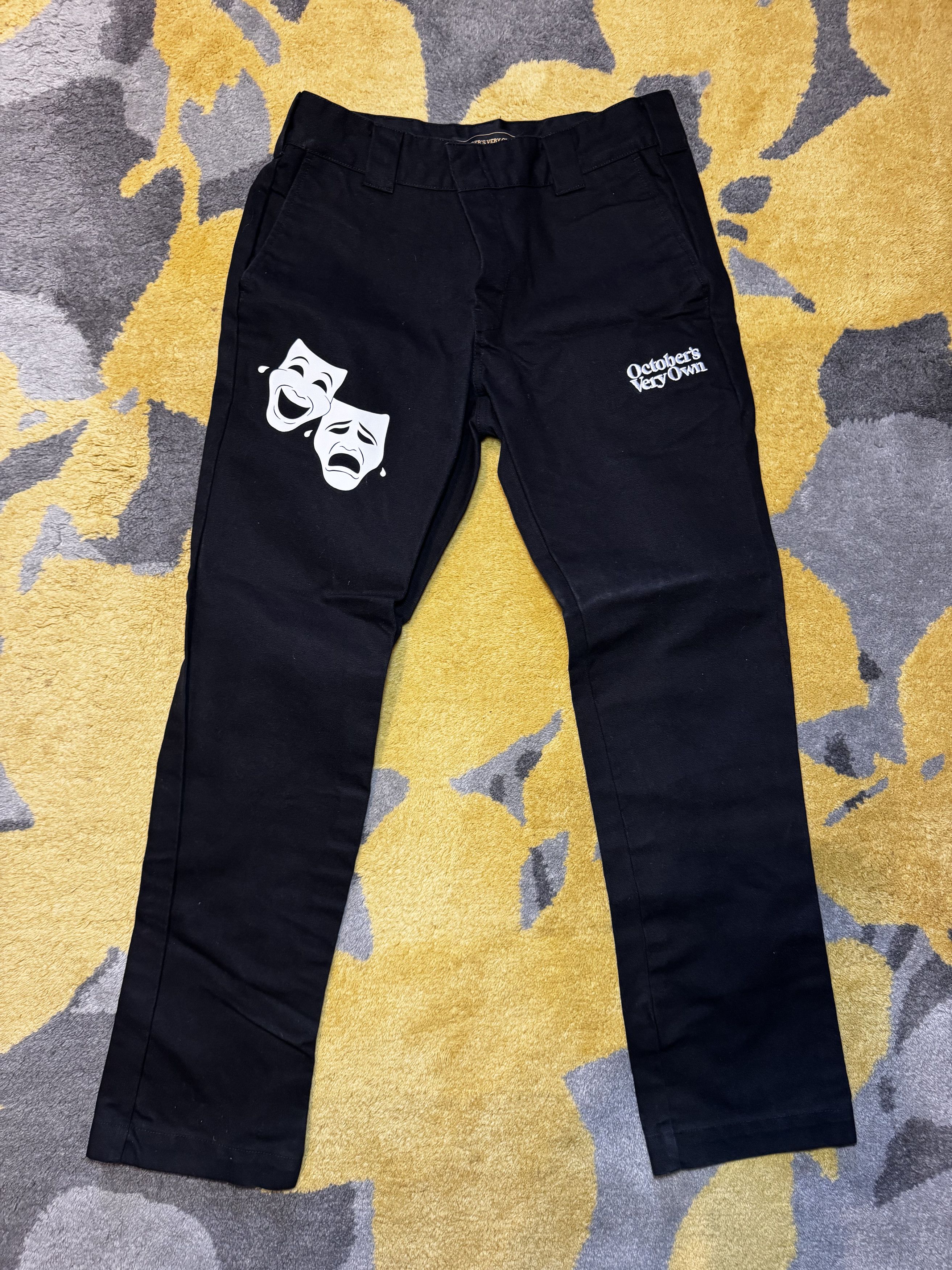 October's Very Own Octobers Very Own OVO Laugh Now Cry Later Black Chinos Size US 32 / EU 48 - 1 Thumbnail