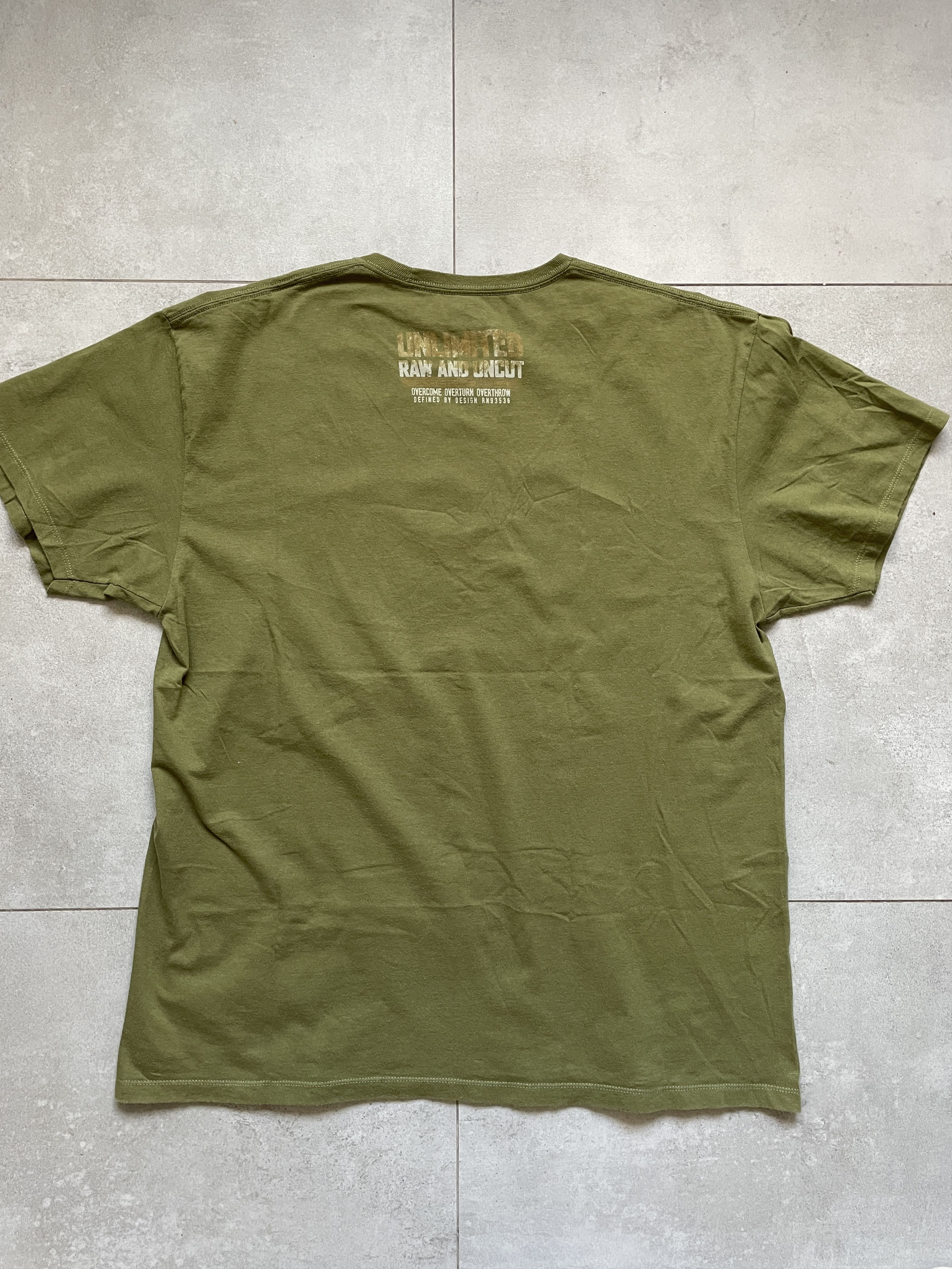 Ecko Unltd. Y2K ECKO UNLTMD UNLIMITED OLIVE GOLD KHAKI BAGGY TSHIRT Size US XXL / EU 58 / 5 - 3 Thumbnail