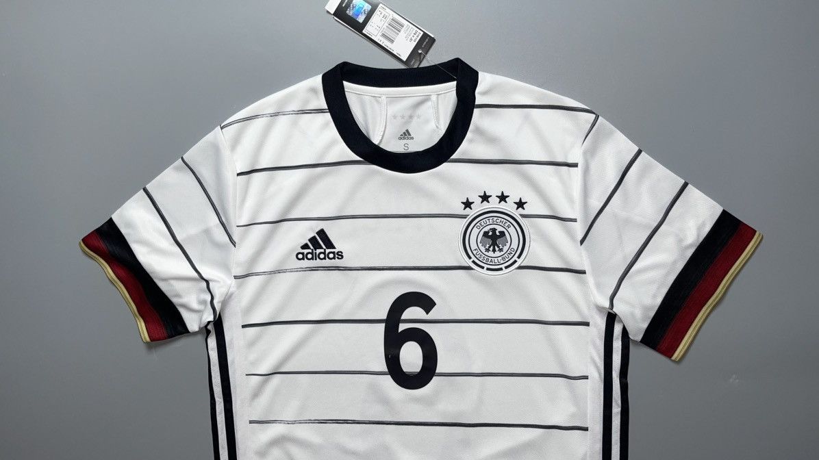 Adidas GERMANY ADIDAS 2020 EURO FOOTBALL HOME JERSEY #6 KIMMICH Size US S / EU 44-46 / 1 - 3 Thumbnail