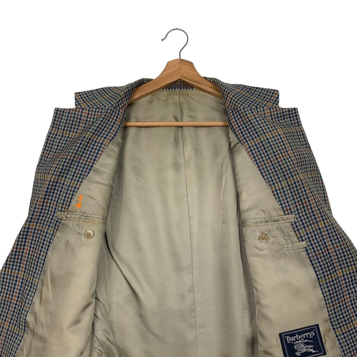 Burberry Vintage 90's BURBERRYS Checked Suit Jacket Blazer #2730-C123 Size US M / EU 48-50 / 2 - 12 Thumbnail