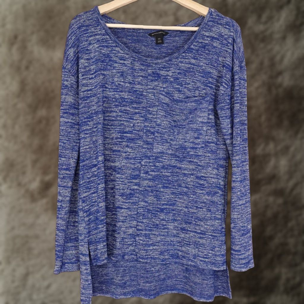 Banana Republic BANANA REPUBLIC Blue Long Sleeve Shirt Womens XS Regular Fit Casual Size XS / US 0-2 / IT 36-38 - 1 Thumbnail