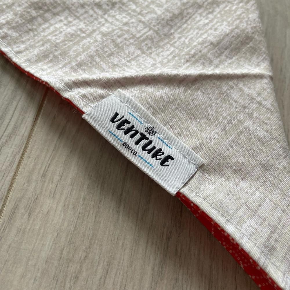 Designer Venture Dog Co Pink and White Dog Bandana Size ONE SIZE - 4 Thumbnail