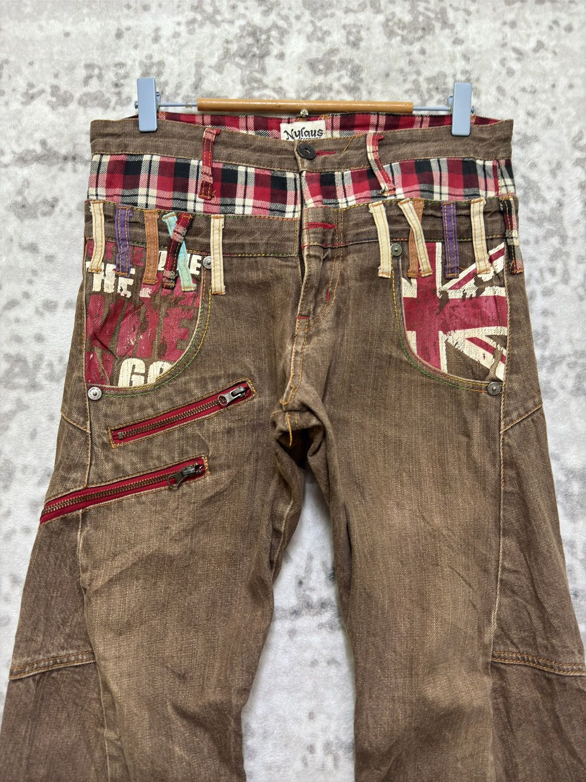 Hysteric Glamour Nylaus Clothing Double Waist Punk Jack Union Zipper Style Size US 31 - 3 Thumbnail