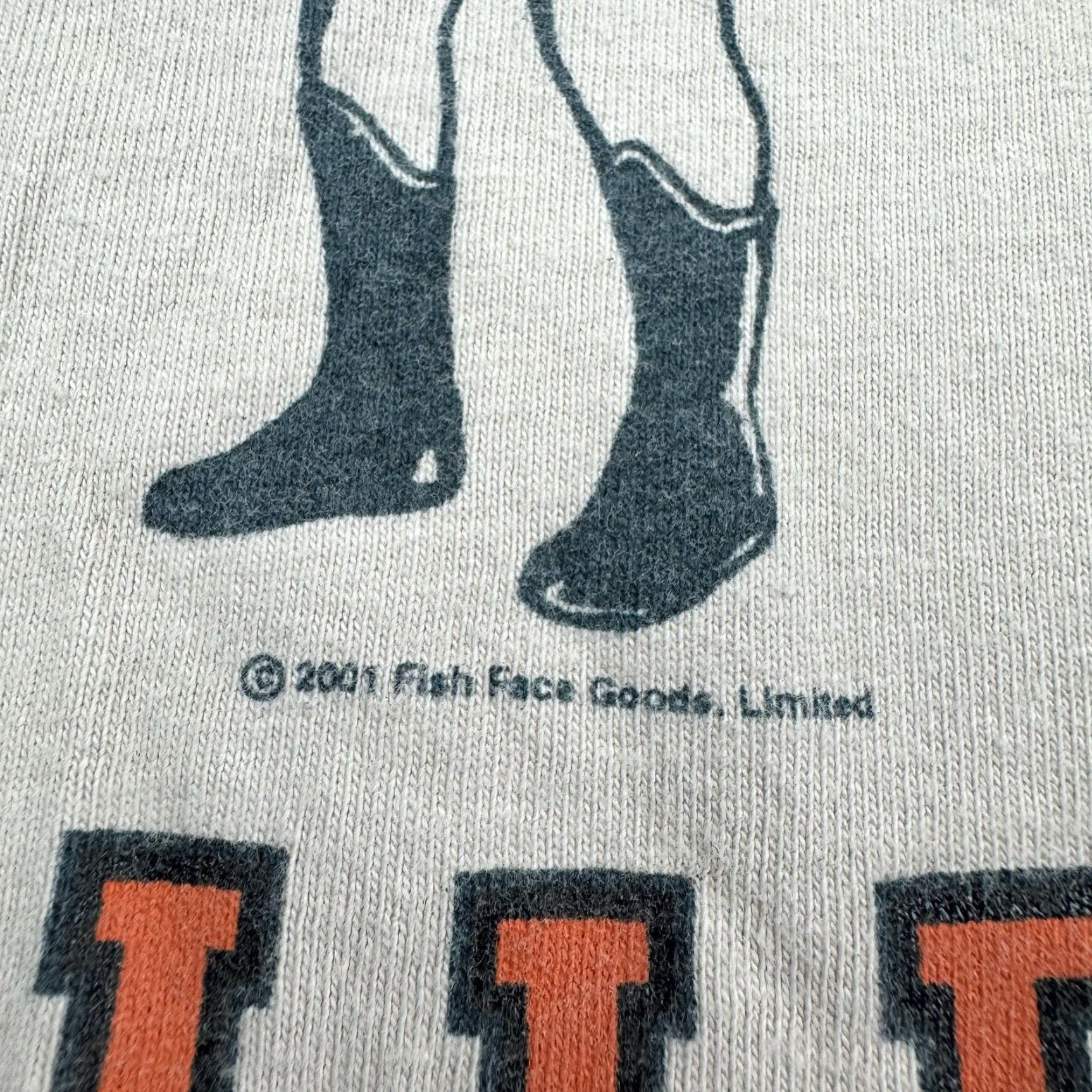 Hanes VINTAGE Captain Walleye Fish Face T Shirt Adult XL Funny Humor Fishing Outdoors Hanes Regular Crew Neck Beige Men shirt XL Mens Size US XL / EU 56 / 4 - 4 Thumbnail