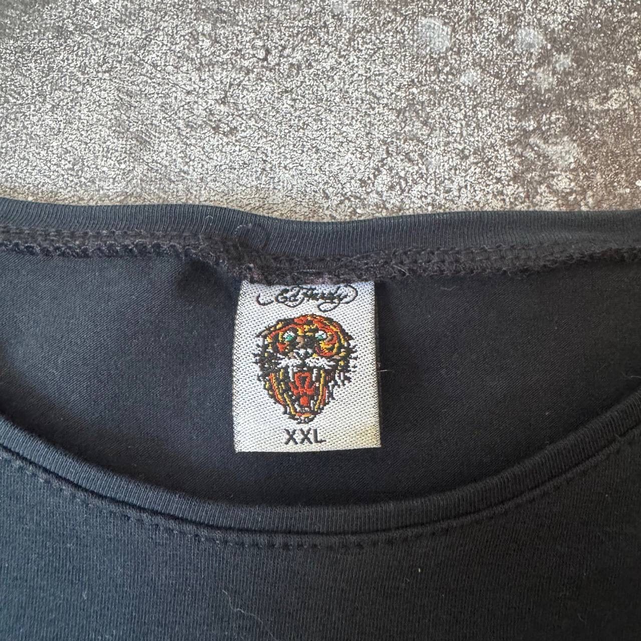 Christian Audigier × Ed Hardy Ed Hardy “Love Kills Slowly” Y2K Rhinestones T-Shirt Size L / US 10 / IT 46 - 7 Thumbnail