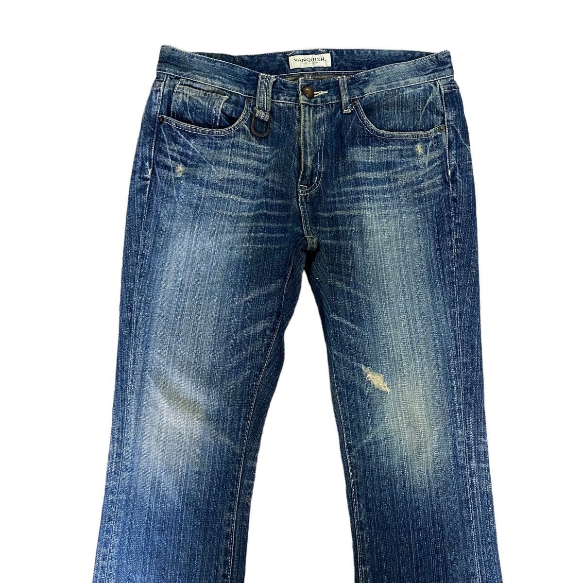 Vanquish VANQUISH Distressed Denim Jeans Size US 33 - 3 Thumbnail