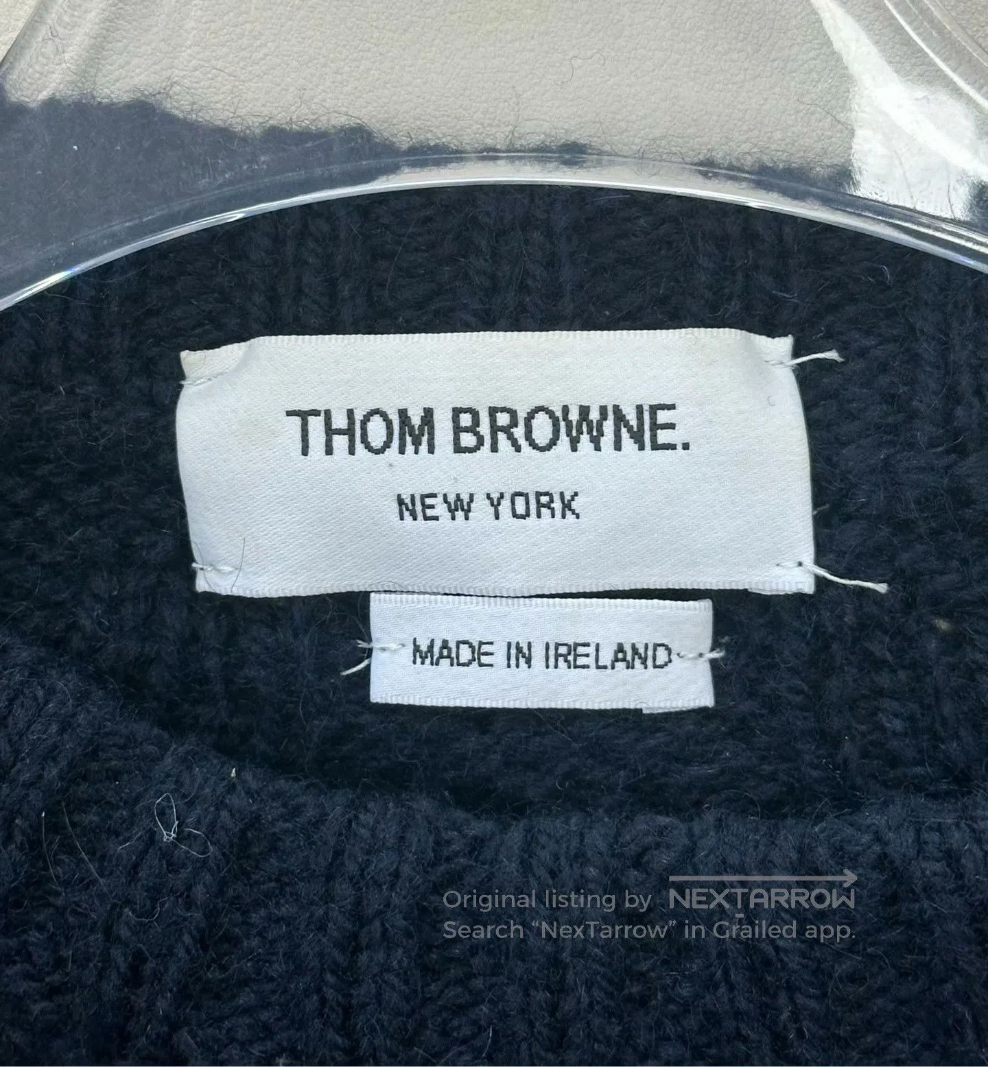Thom Browne Thom Browne Dark Blue Classic Striped Knit Sweater| Size S / US 4 / IT 40 - 3 Thumbnail
