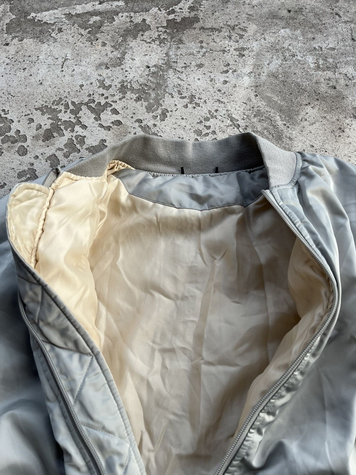 Hysteric Glamour × Issey Miyake × Le Grande Bleu (L.G.B.) 90s Balenciaga Style Vintage Boxy Baggy Oversized MA1 Bomber Size US M / EU 48-50 / 2 - 14 Thumbnail